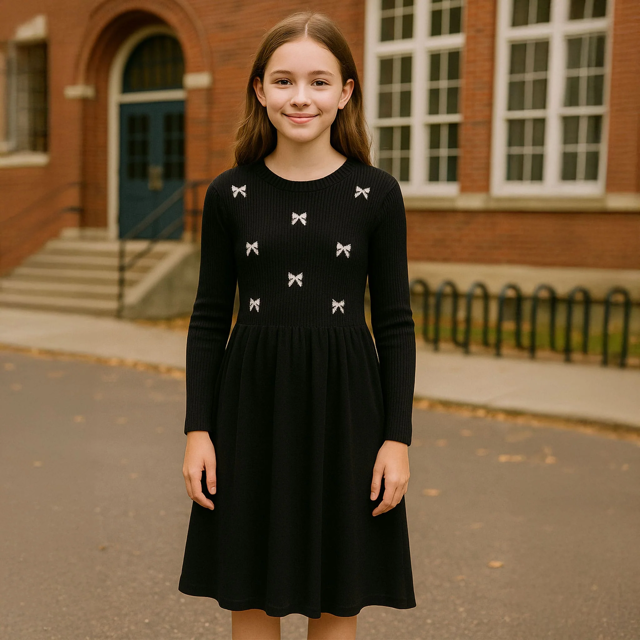 Robe Tricot Boucles Romance 7-14ans - Image 8
