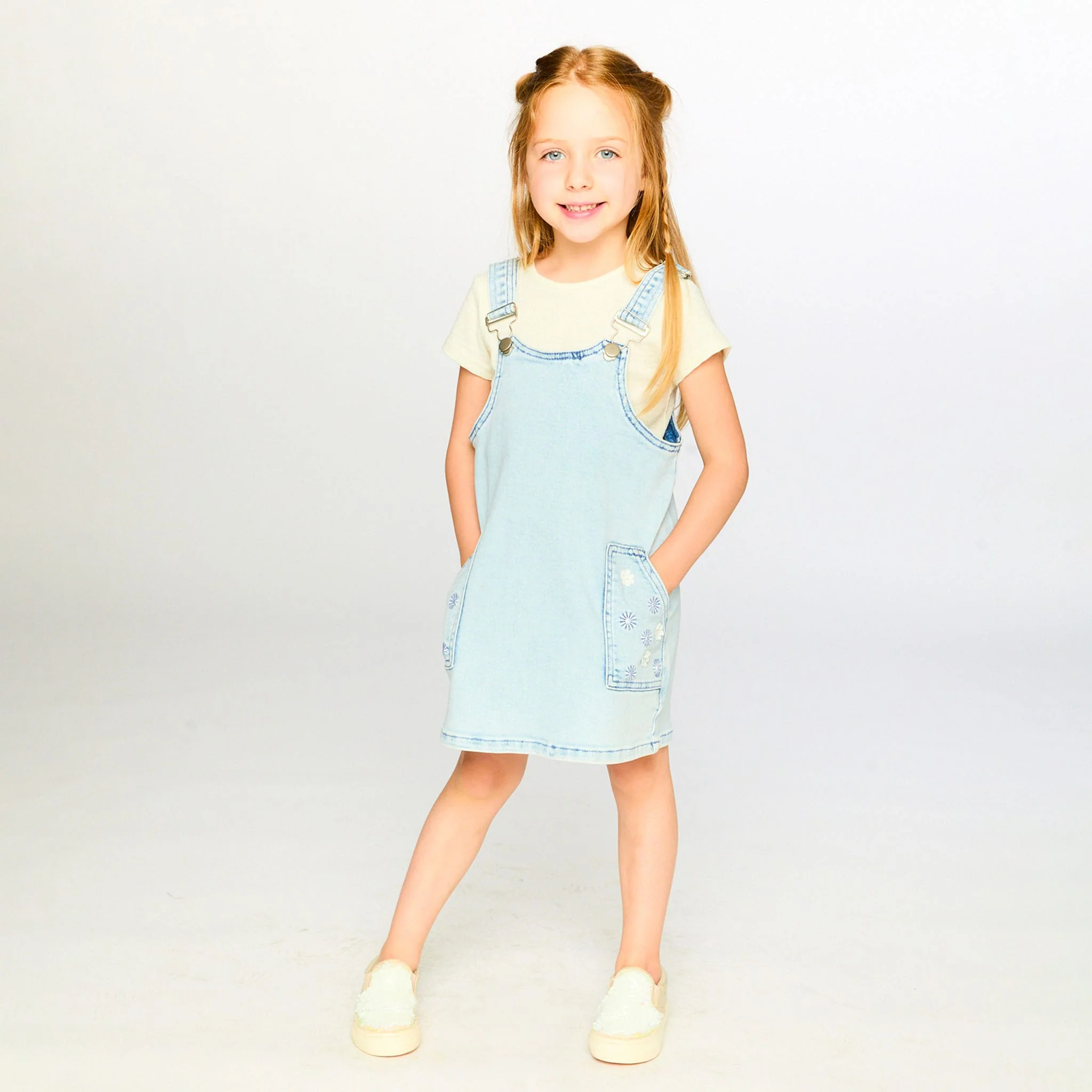 Robe Salopette Marguerites 3-6ans - Image 2