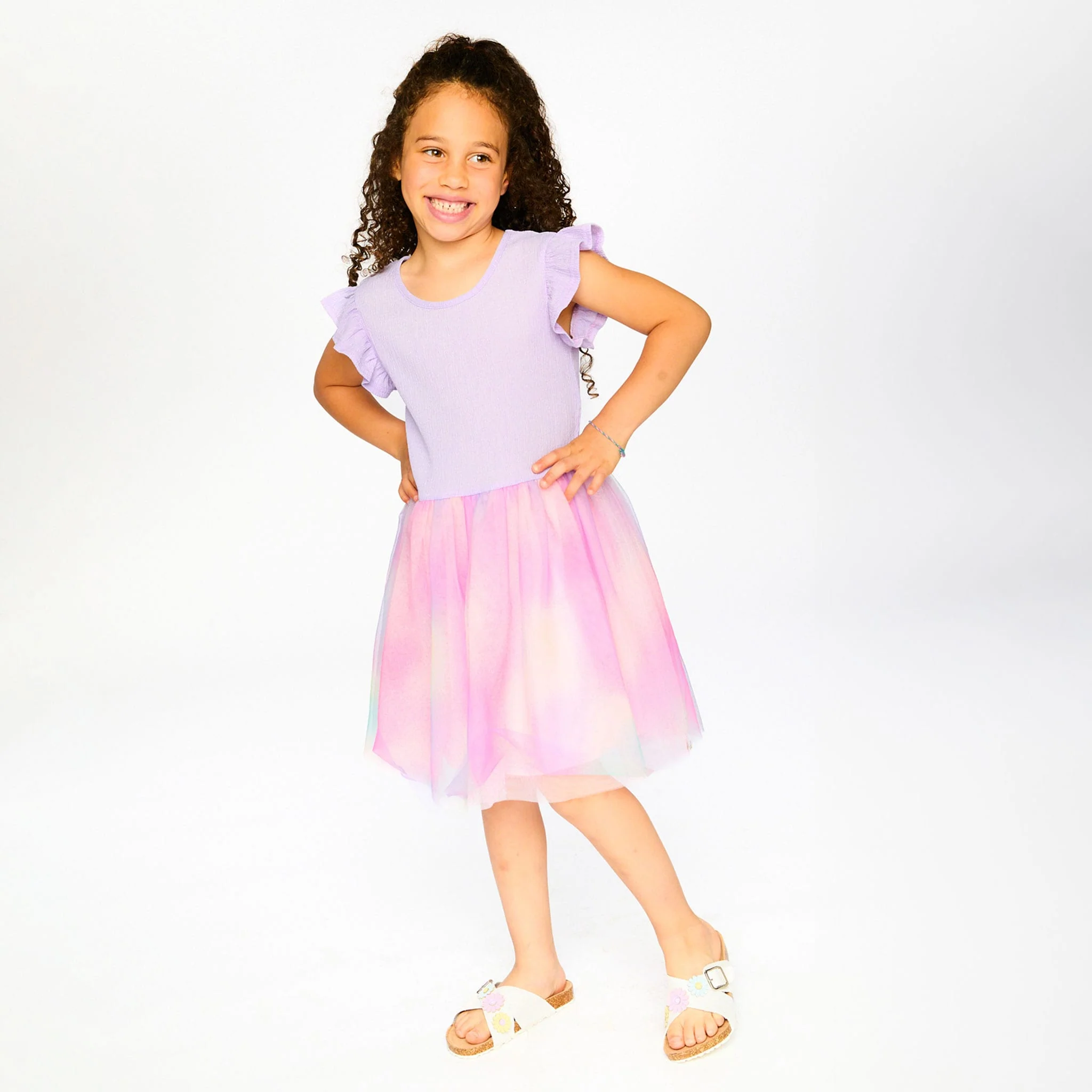 Robe Tulle Lilas 7-10ans - Image 4