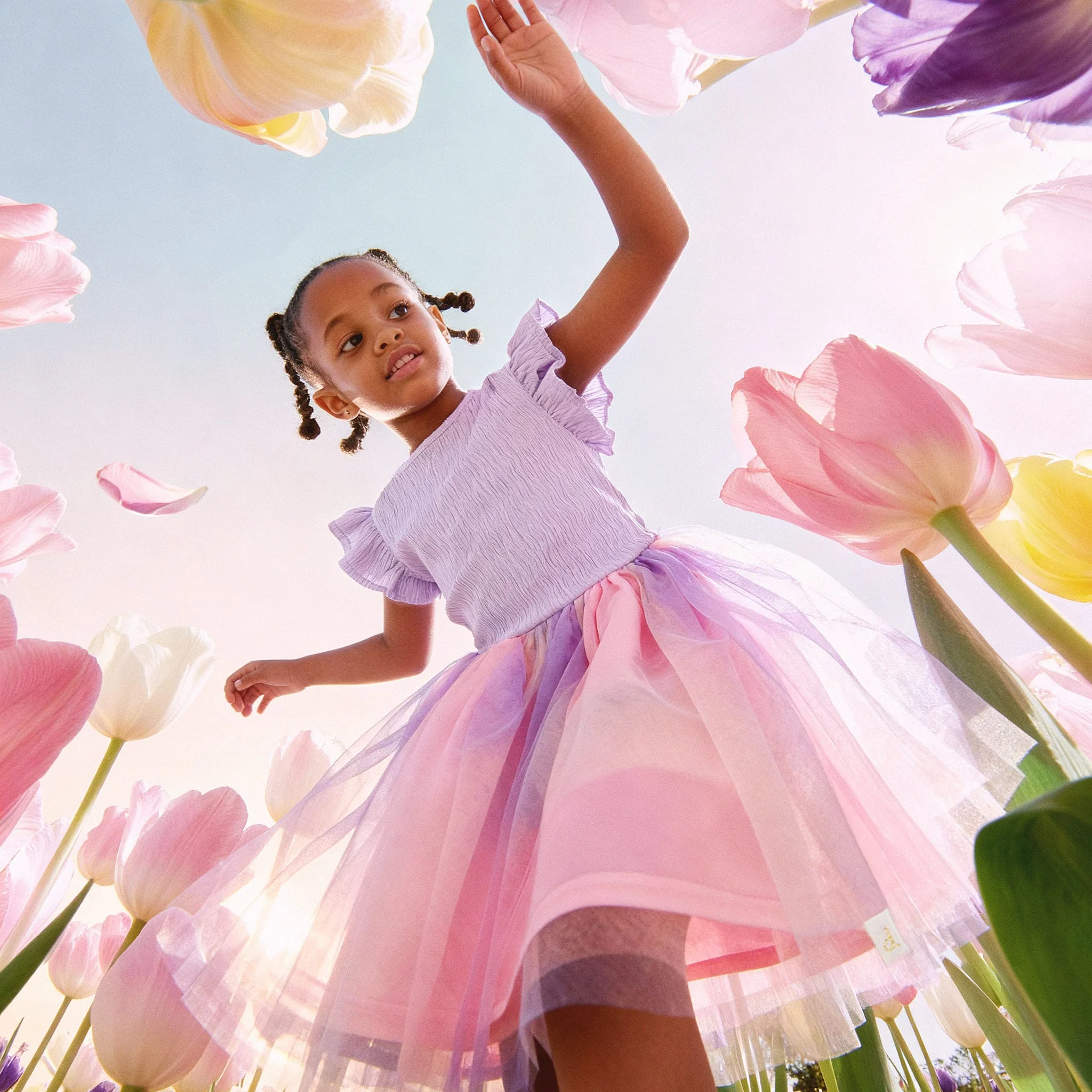 Robe Tulle Lilas 7-10ans - Image 7