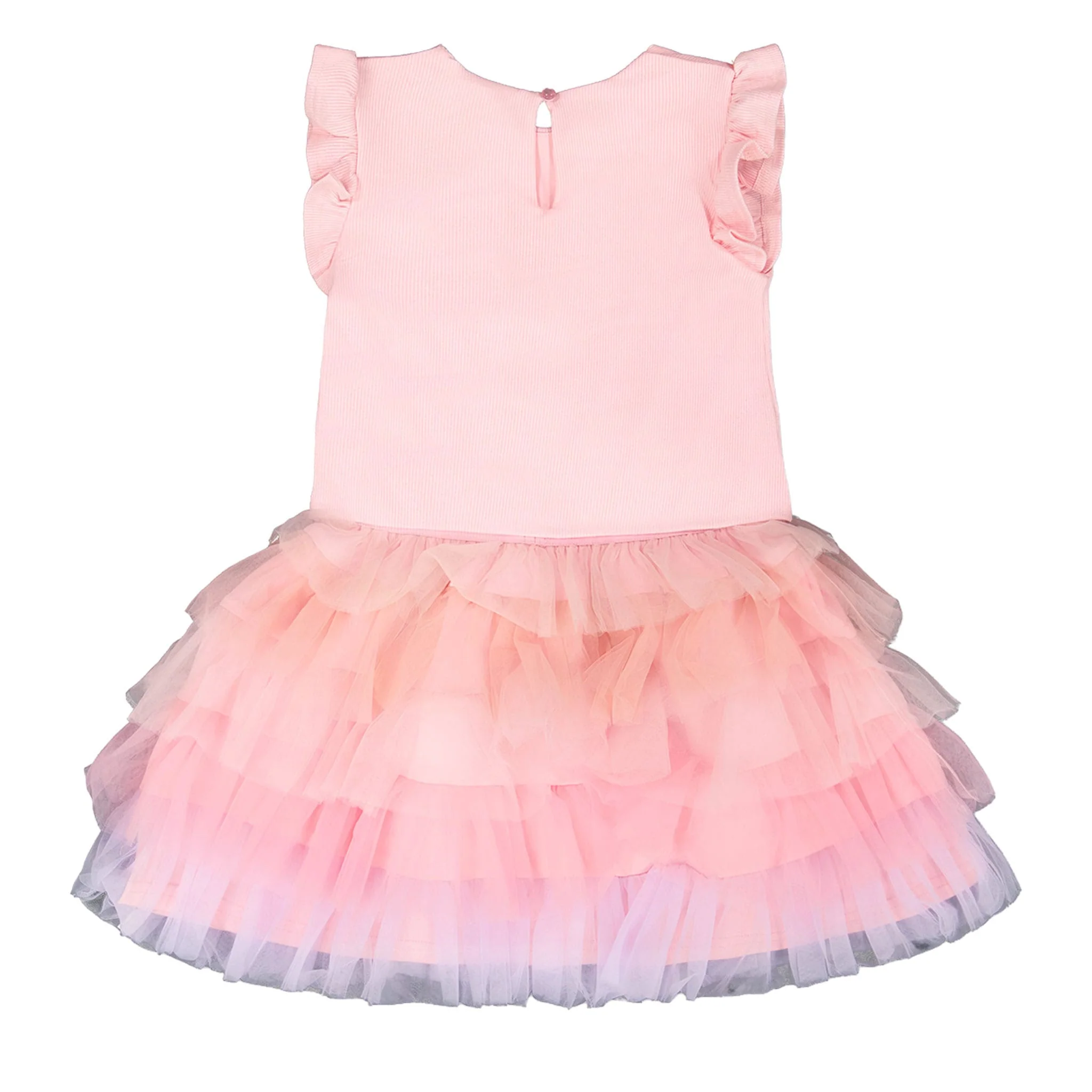 Robe Tulle Rose 7-10ans - Image 4