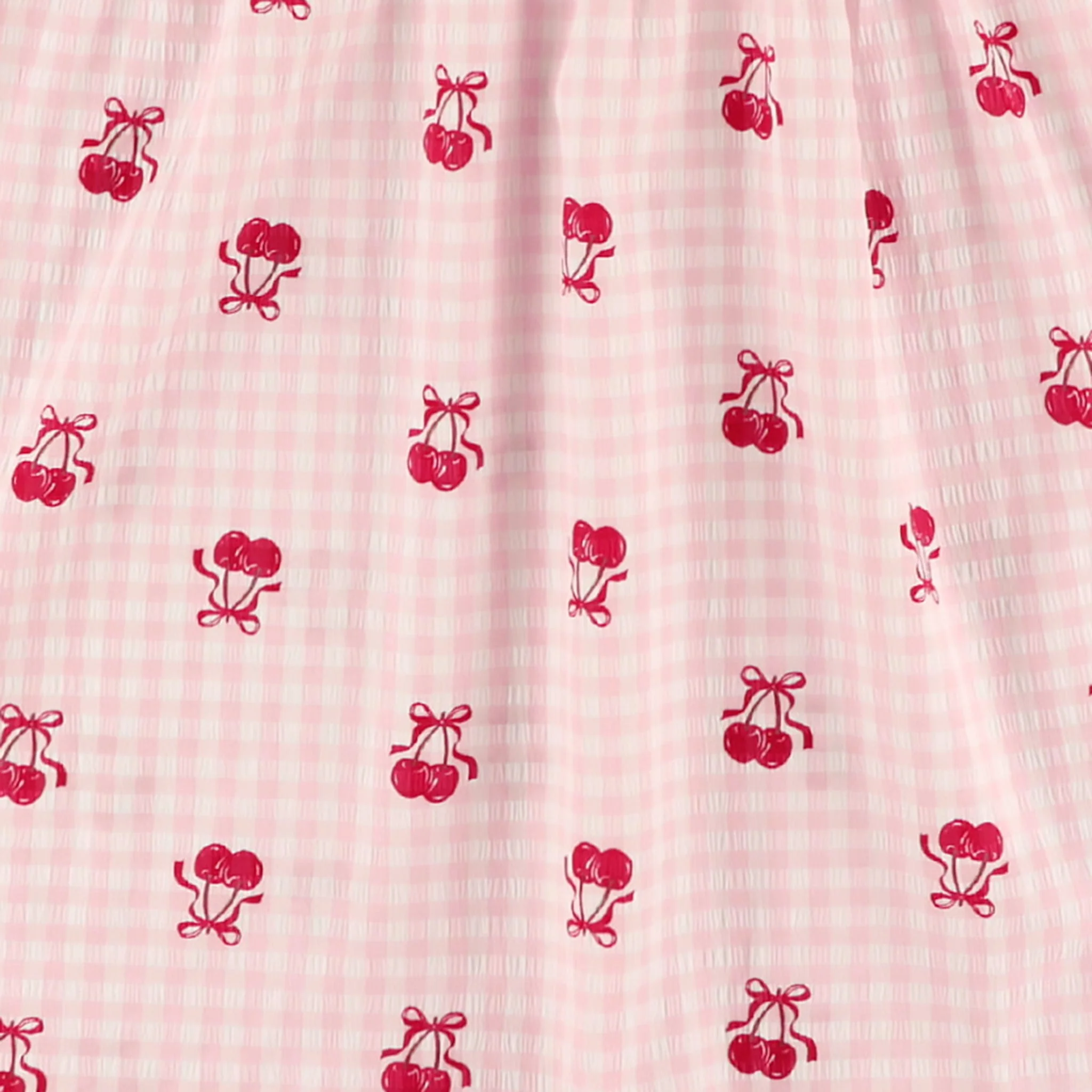 Robe Vichy Cerises 7-14ans - Image 4