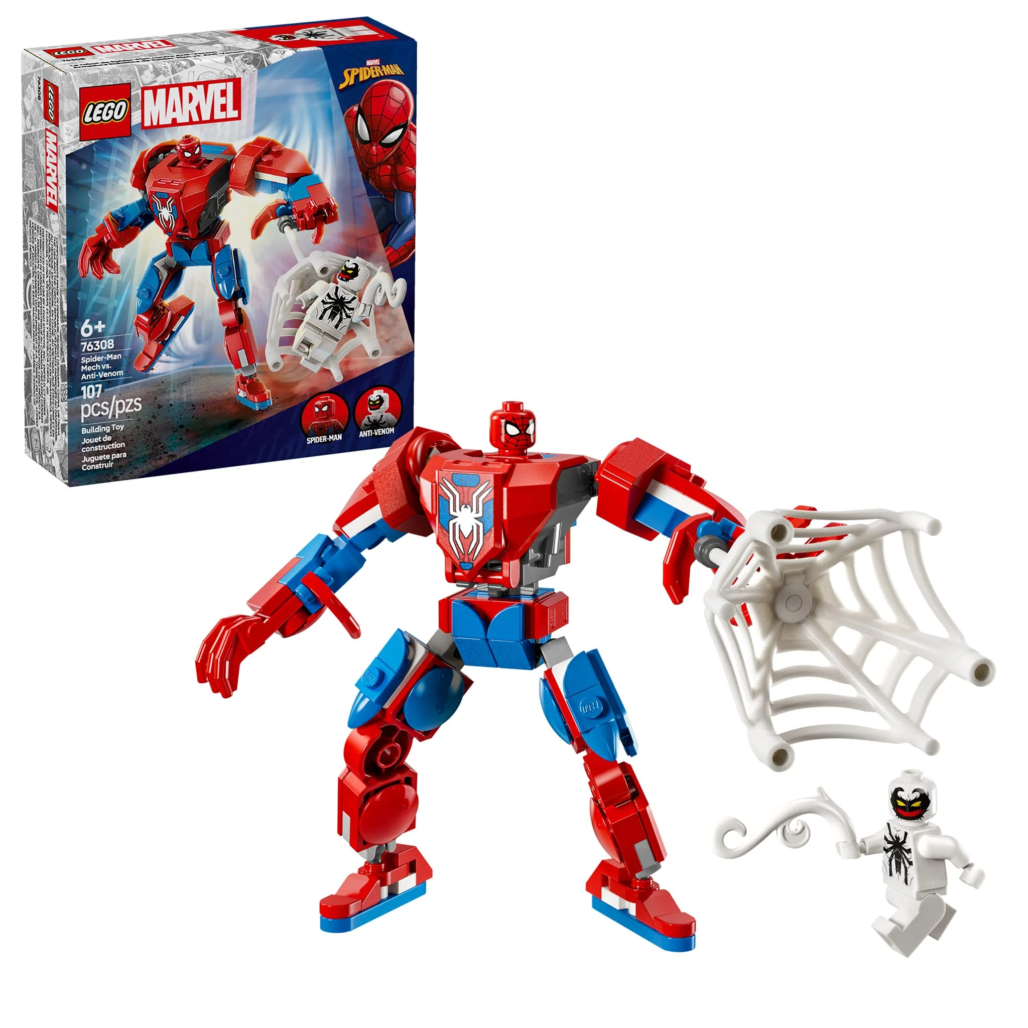 LEGO® Marvel Le robot de Spider-Man contre Anti-Venom