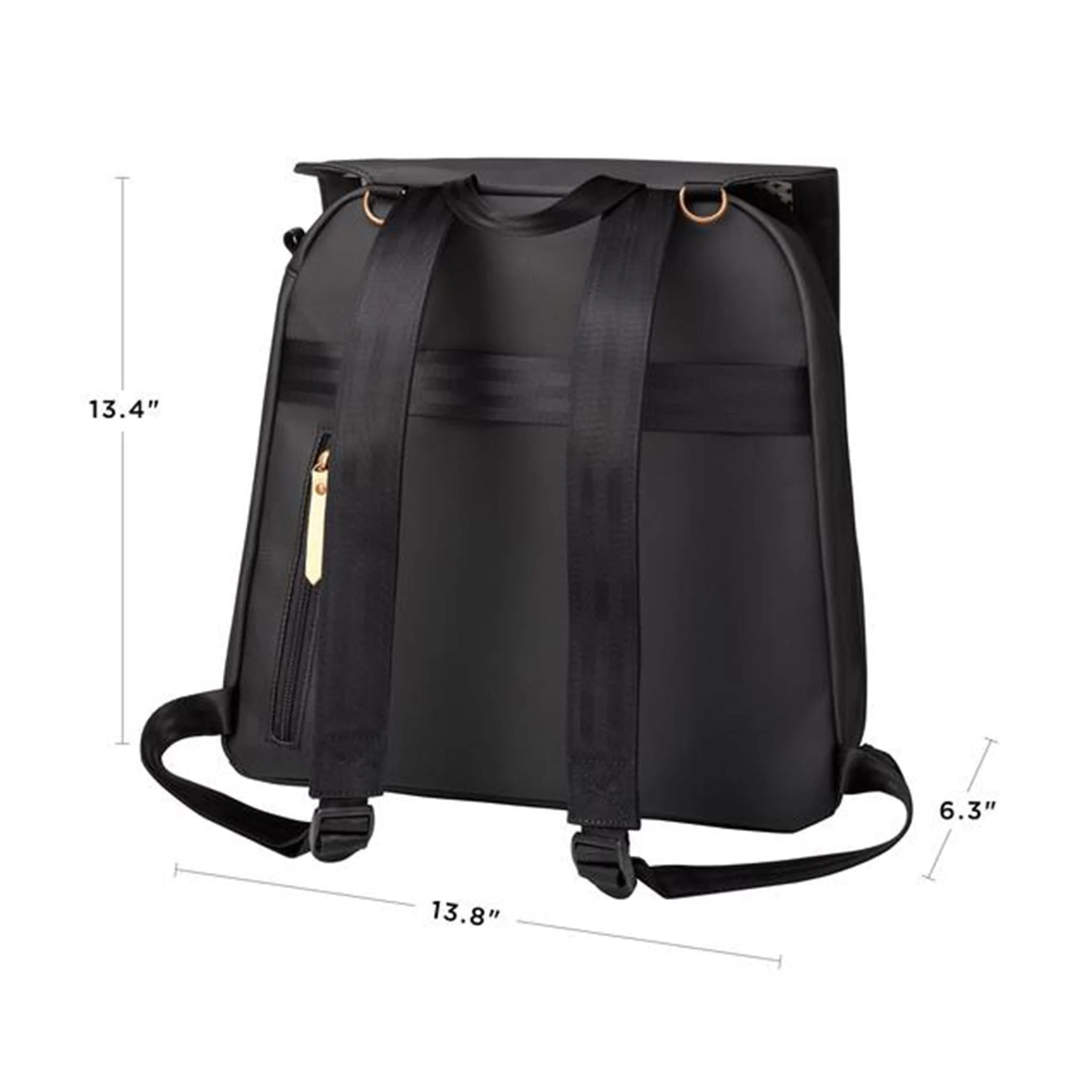 Sac à Couches à Dos Meta - Noir Mat - Image 6