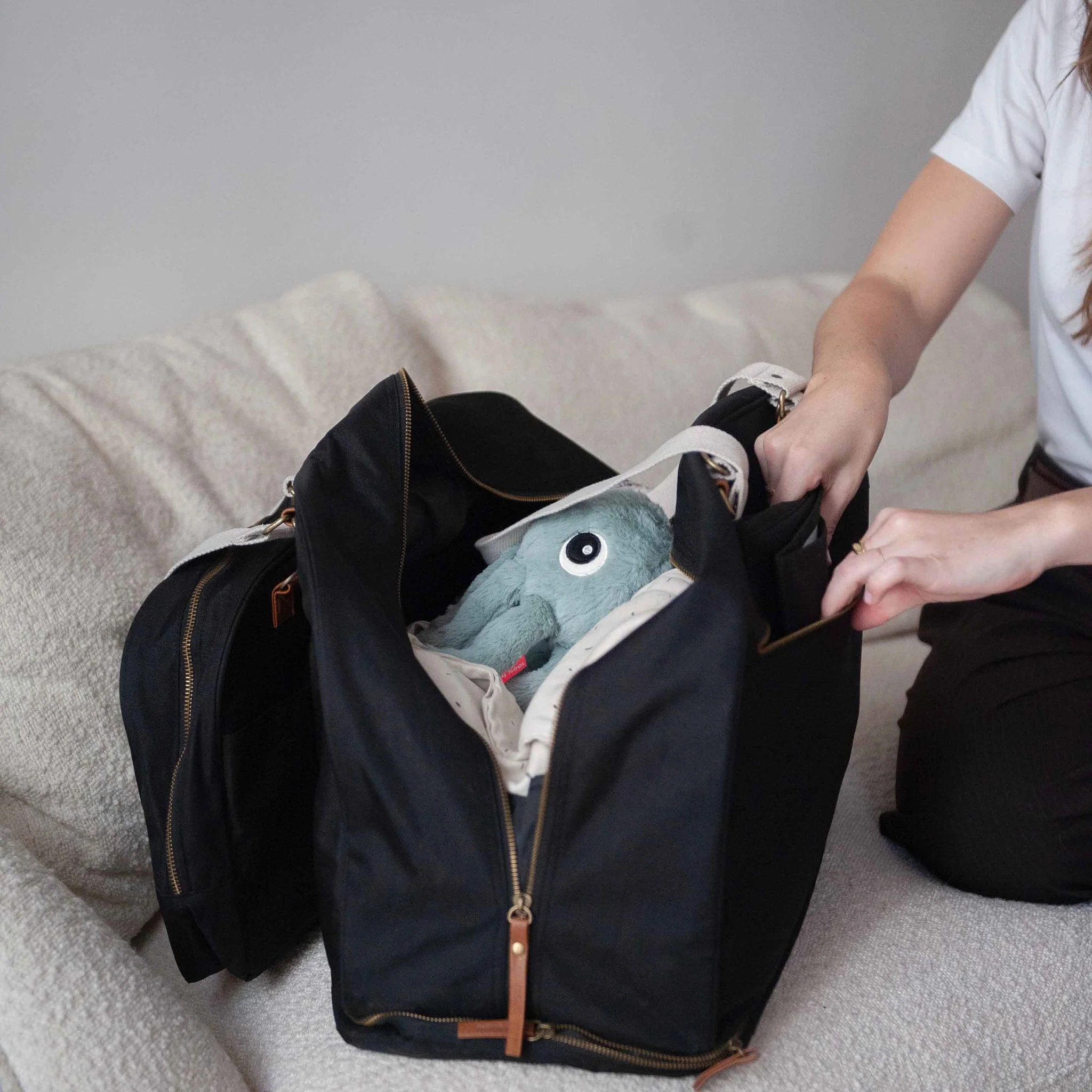 Sac À Couches Juliette - Galet - Image 17