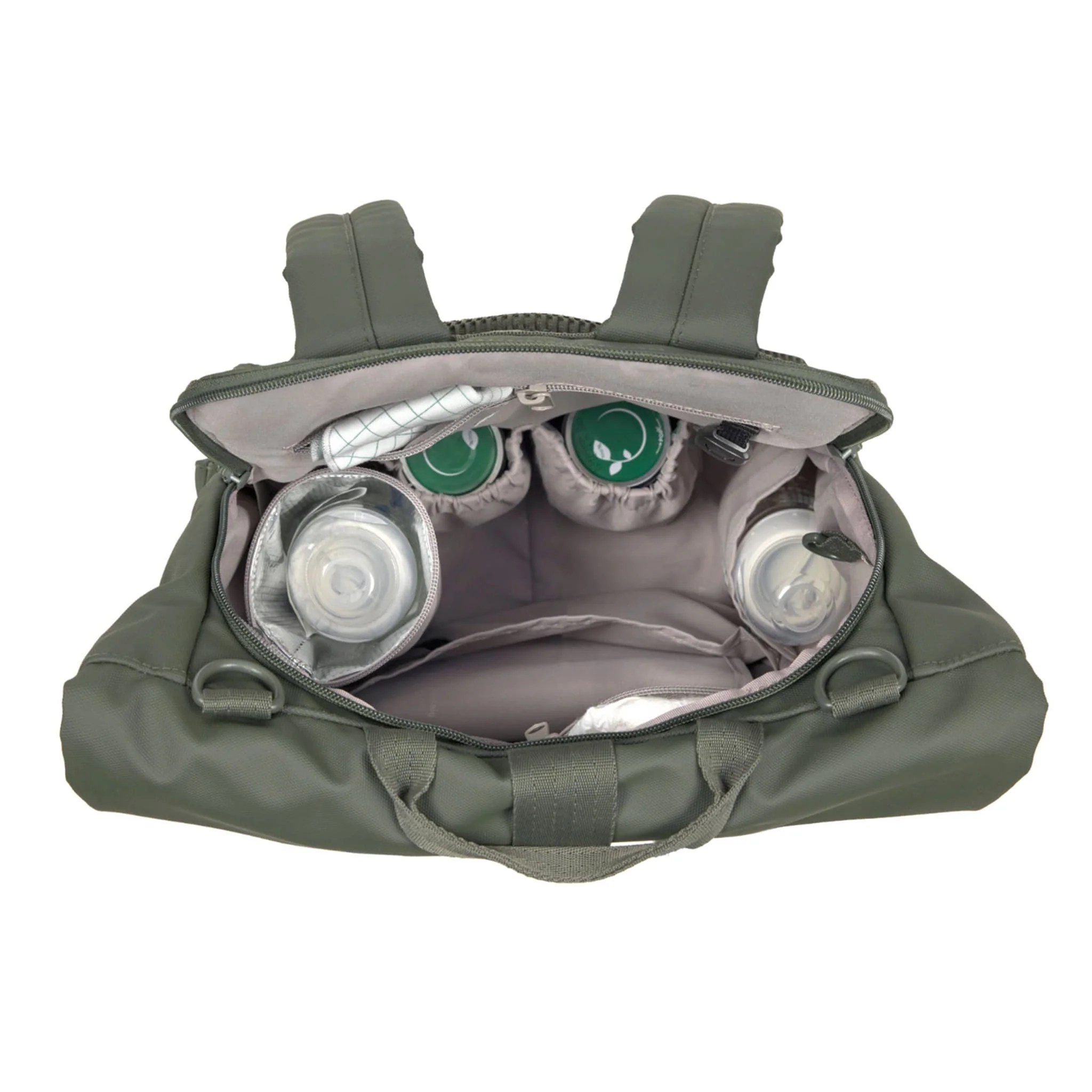 Sac à Couches à Dos Rolltop - Olive - Image 7