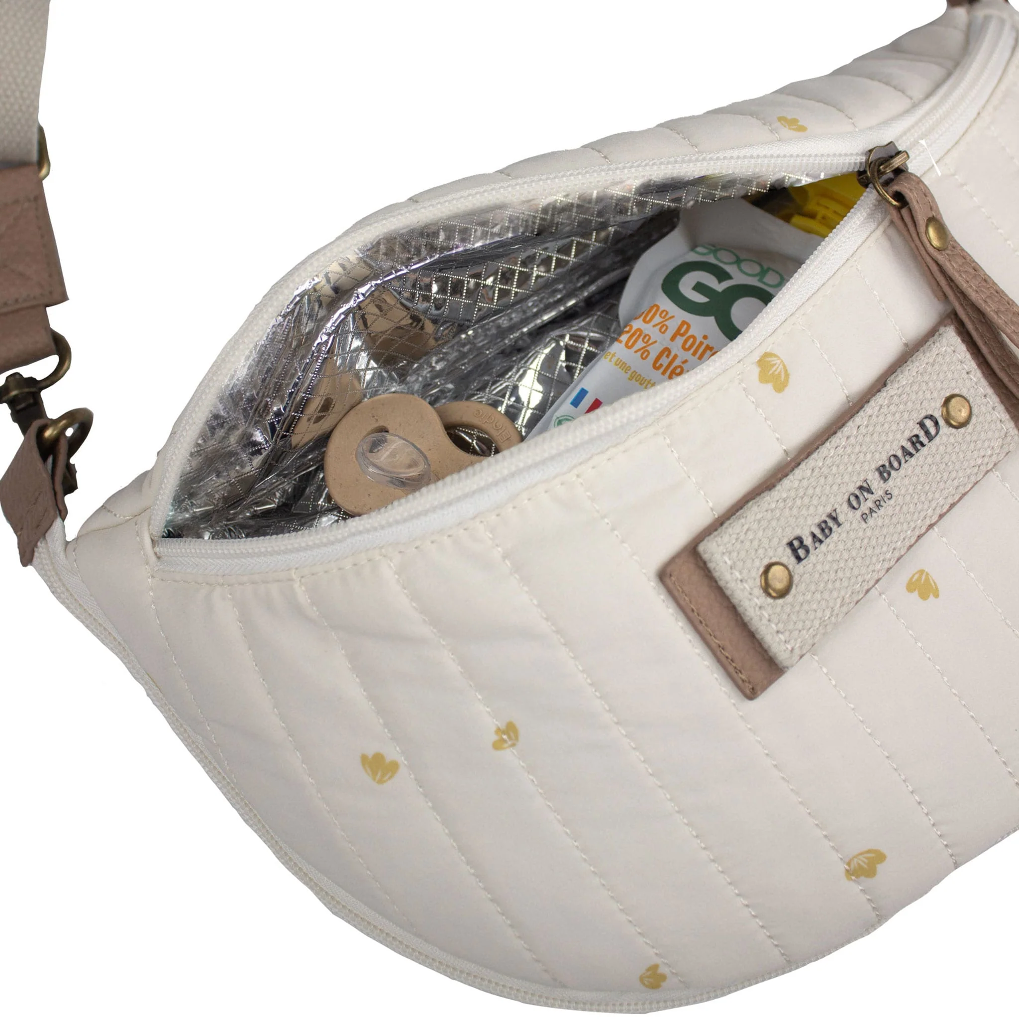 Sac à Langer Banane Avec Bandoulière Armelle - Beige - Image 4