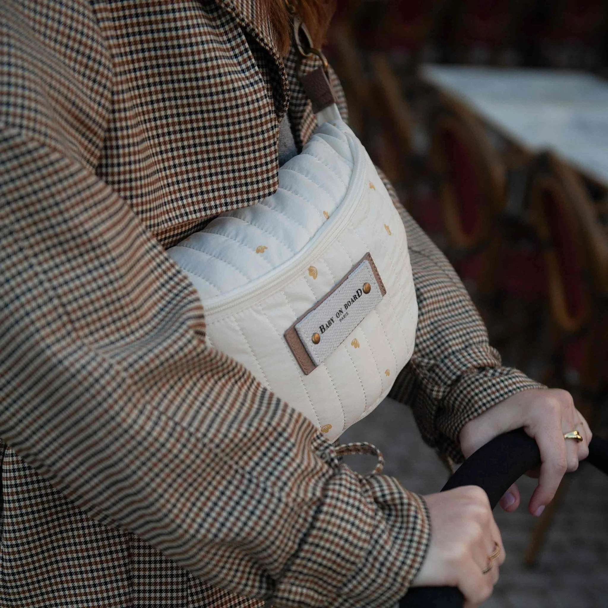 Sac à Langer Banane Avec Bandoulière Armelle - Beige - Image 7