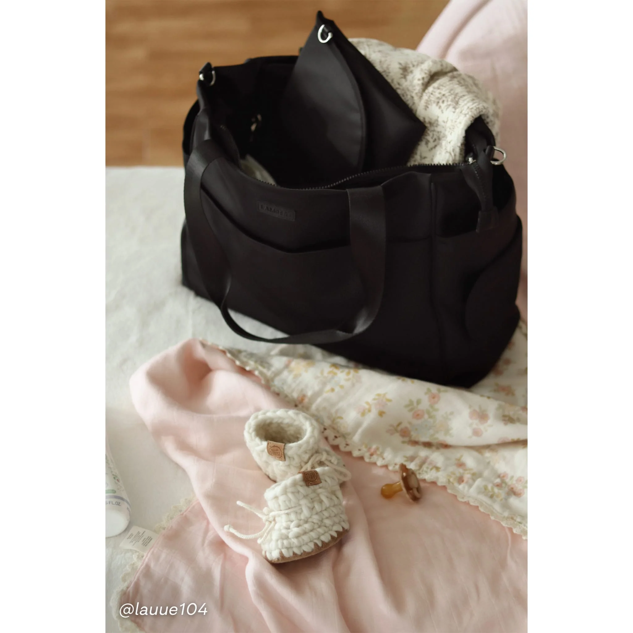Sac Ă Couches + tapis Milani - Noir - Image 15