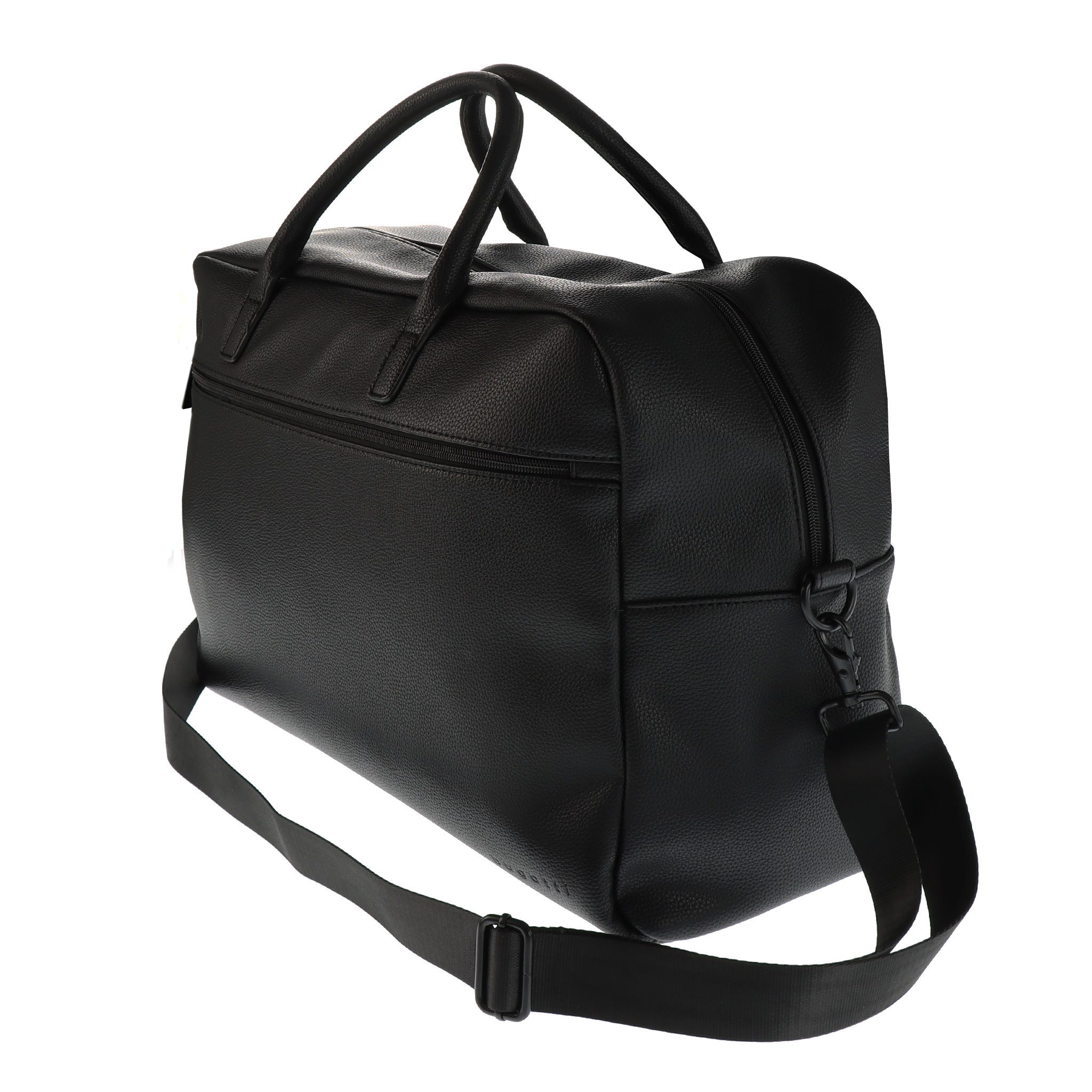 Sac de Voyage 2-en-1 Cuir Végan - Noir - Image 2