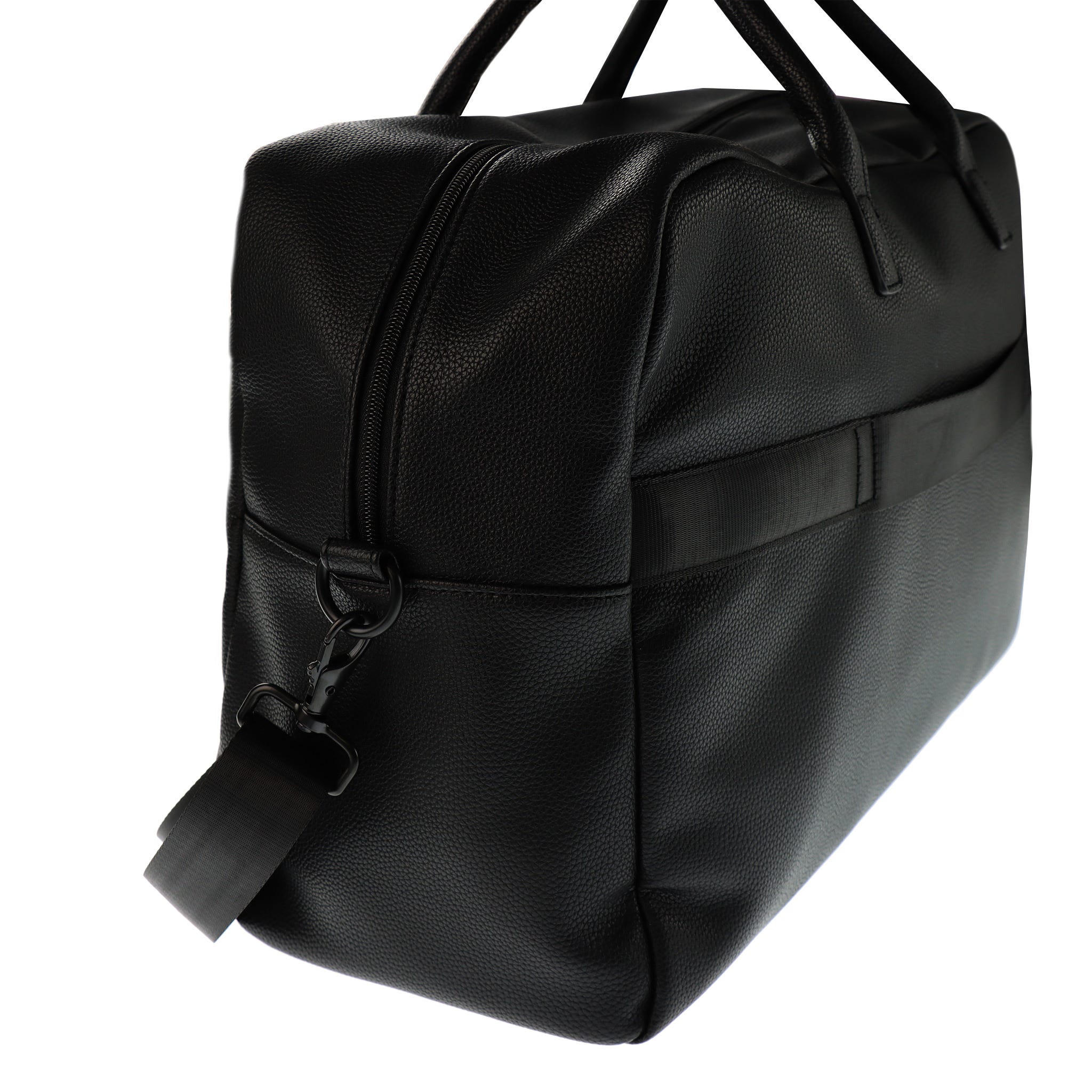 Sac de Voyage 2-en-1 Cuir Végan - Noir - Image 4