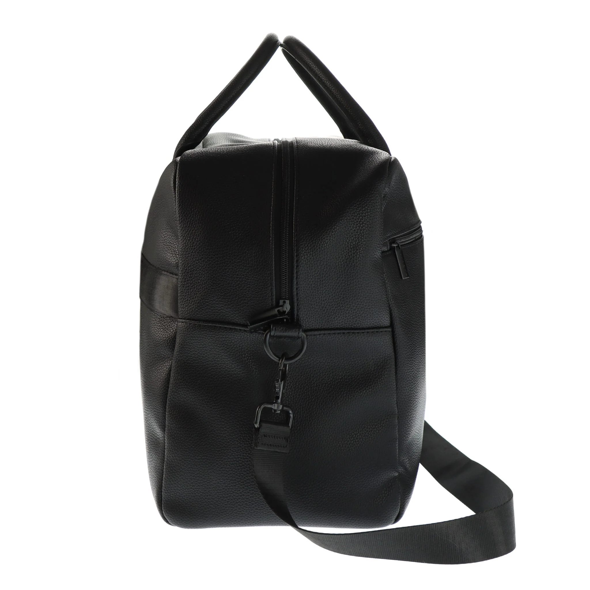 Sac de Voyage 2-en-1 Cuir Végan - Noir - Image 5