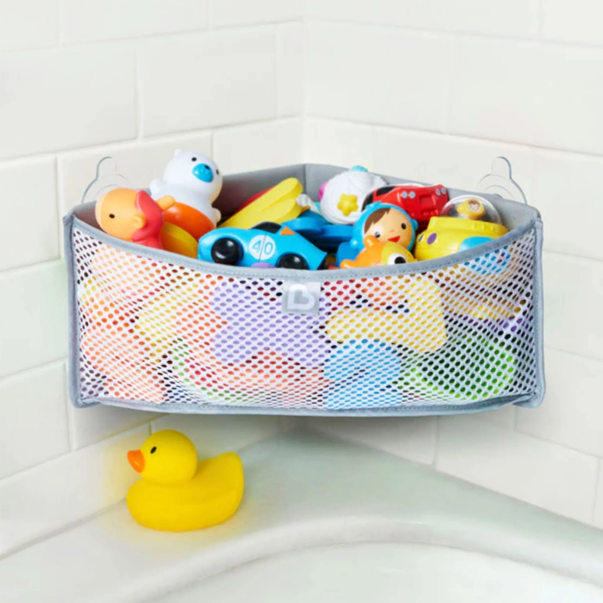 Sac de Rangement en Coin pour Le Bain - Gris - Image 2