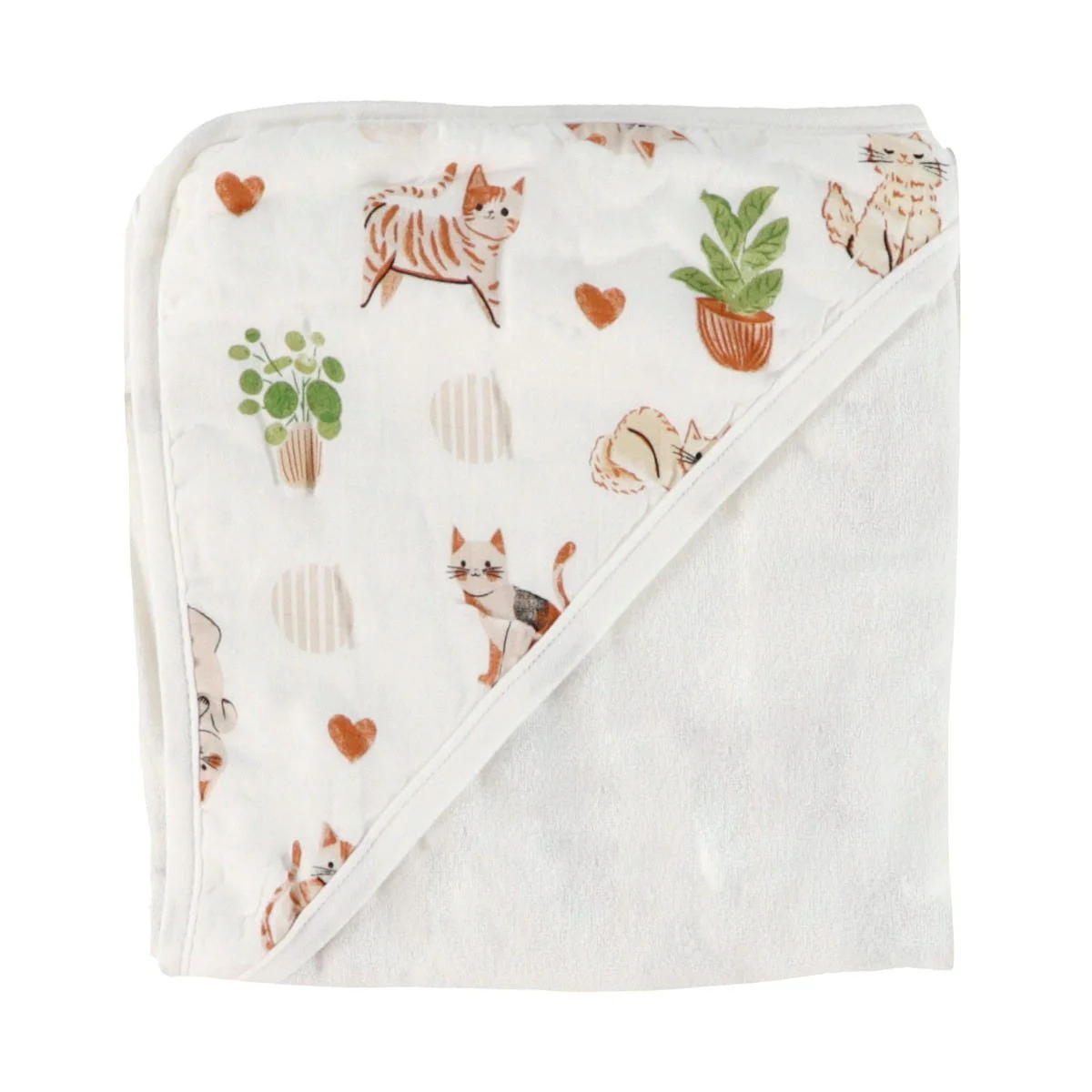 Serviette à Capuchon Bambou - Chat - Image 3