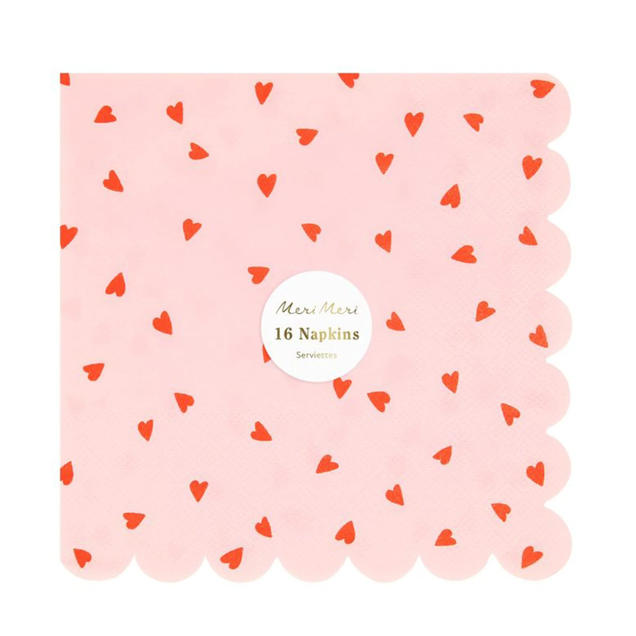 Serviettes en Papier (16) - Coeurs - Image 2