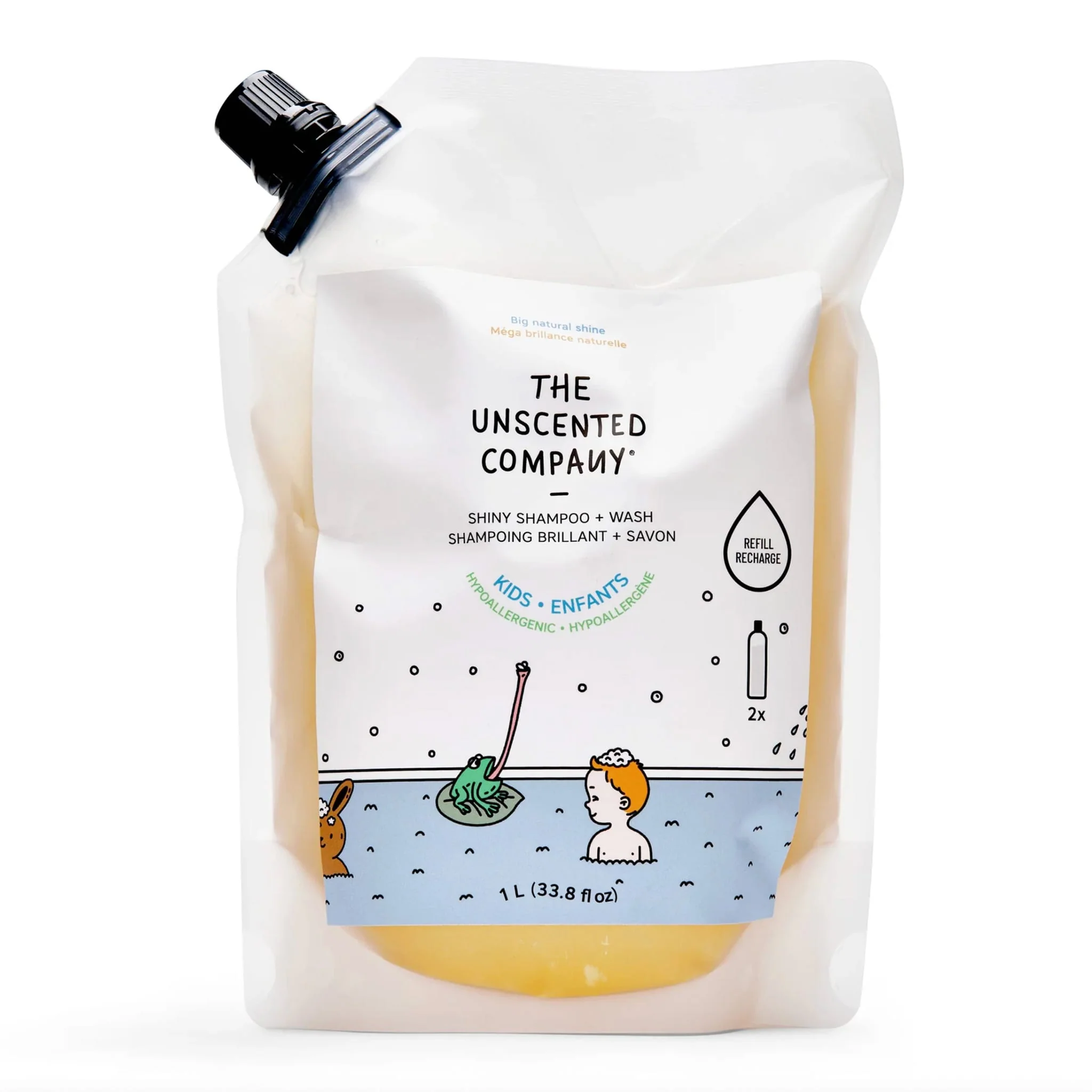 Shampoing Brillant + Savon - Recharge de 1L