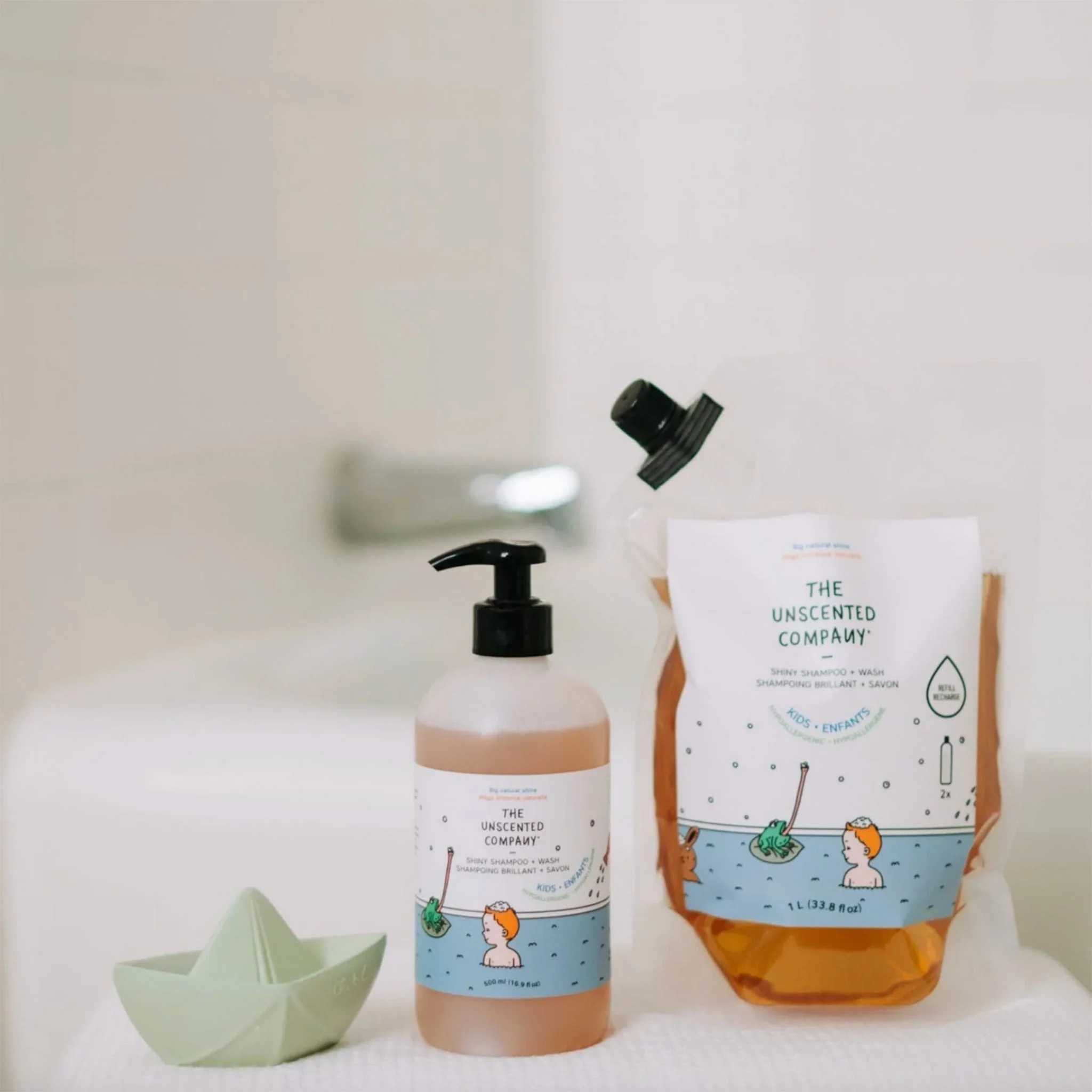 Shampoing Brillant + Savon - Recharge de 1L - Image 2