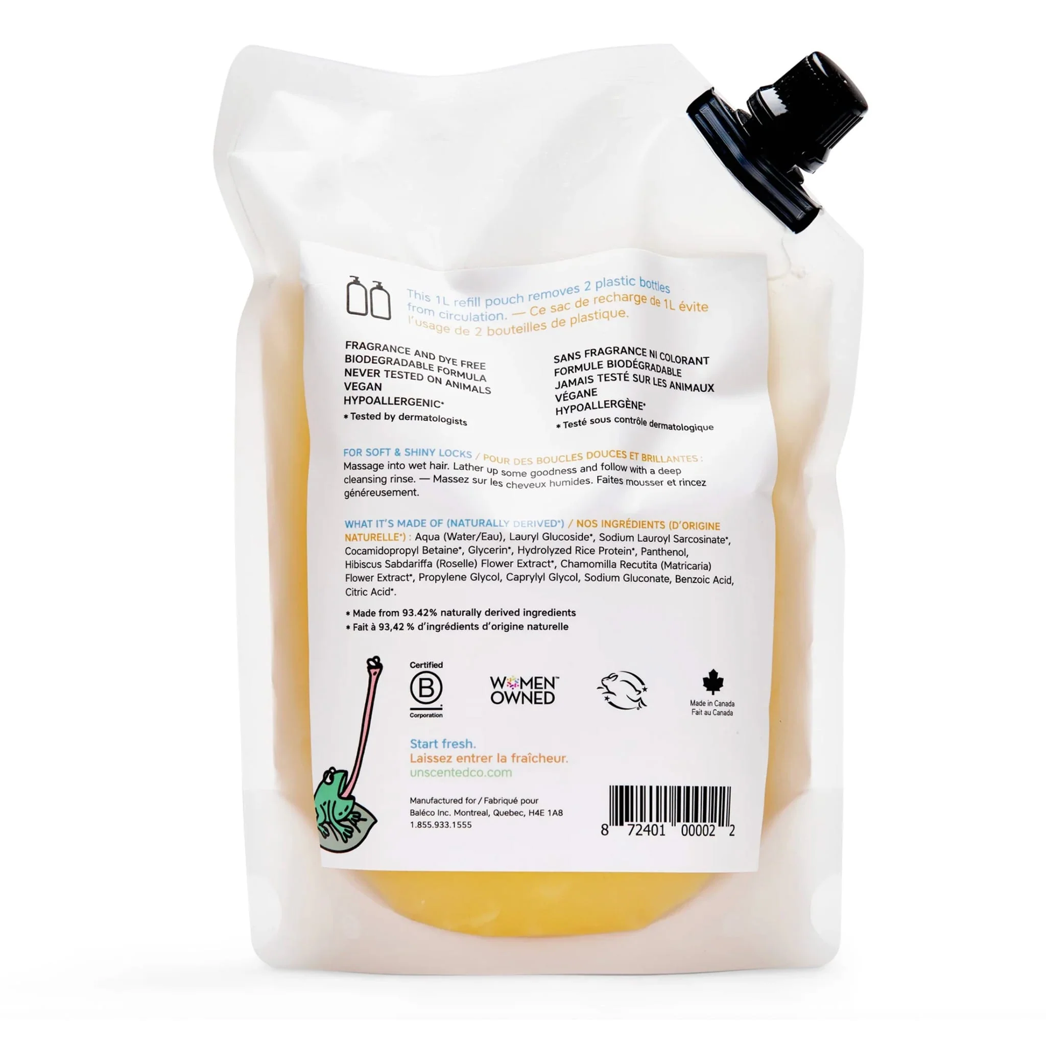 Shampoing Brillant + Savon - Recharge de 1L - Image 4