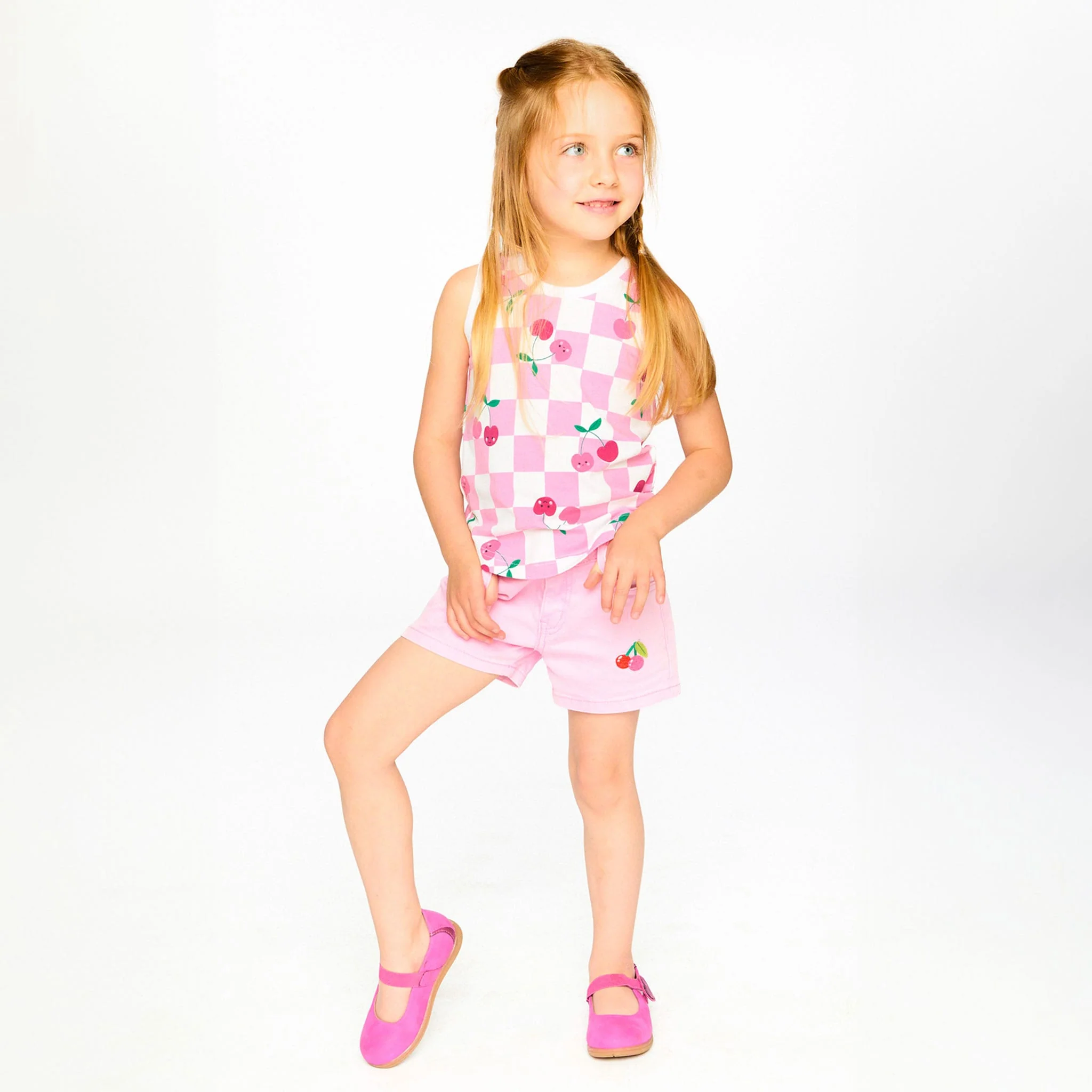 Short Denim Rose Cerise 3-6ans - Image 7