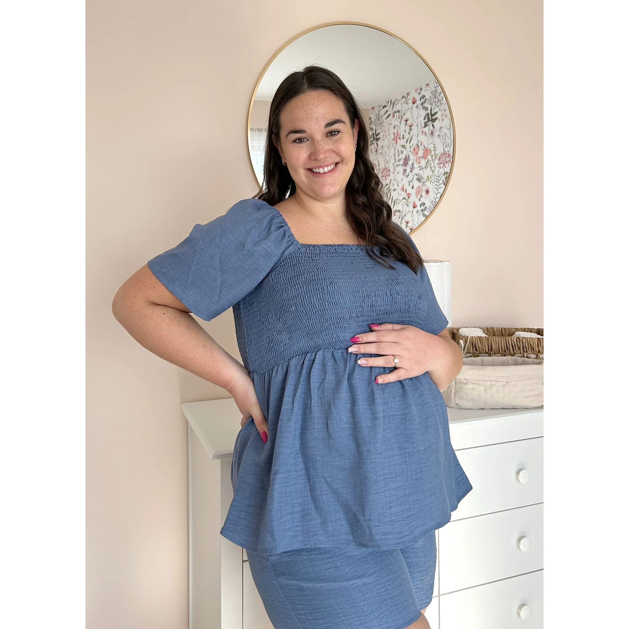 Short Maternité Chambray - Image 10