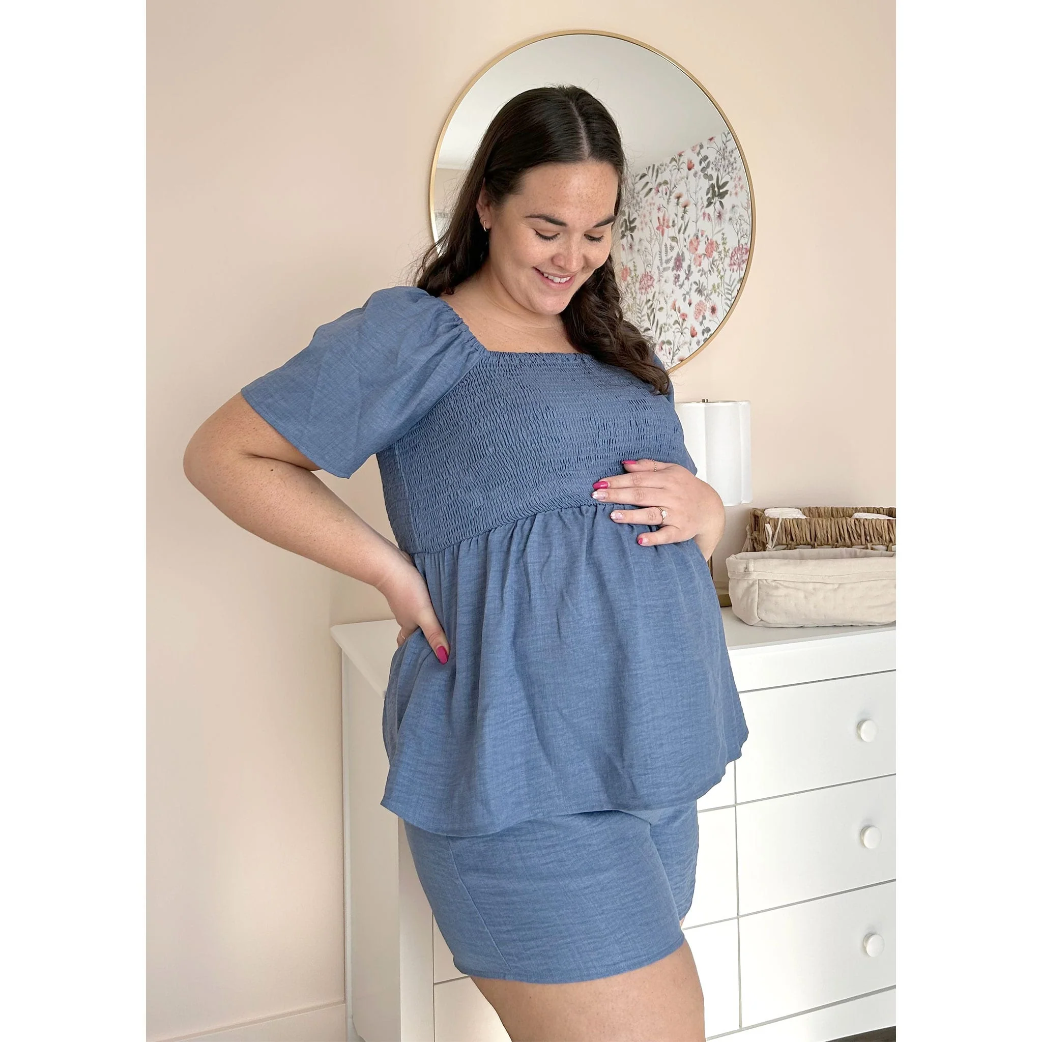 Short Maternité Chambray - Image 9