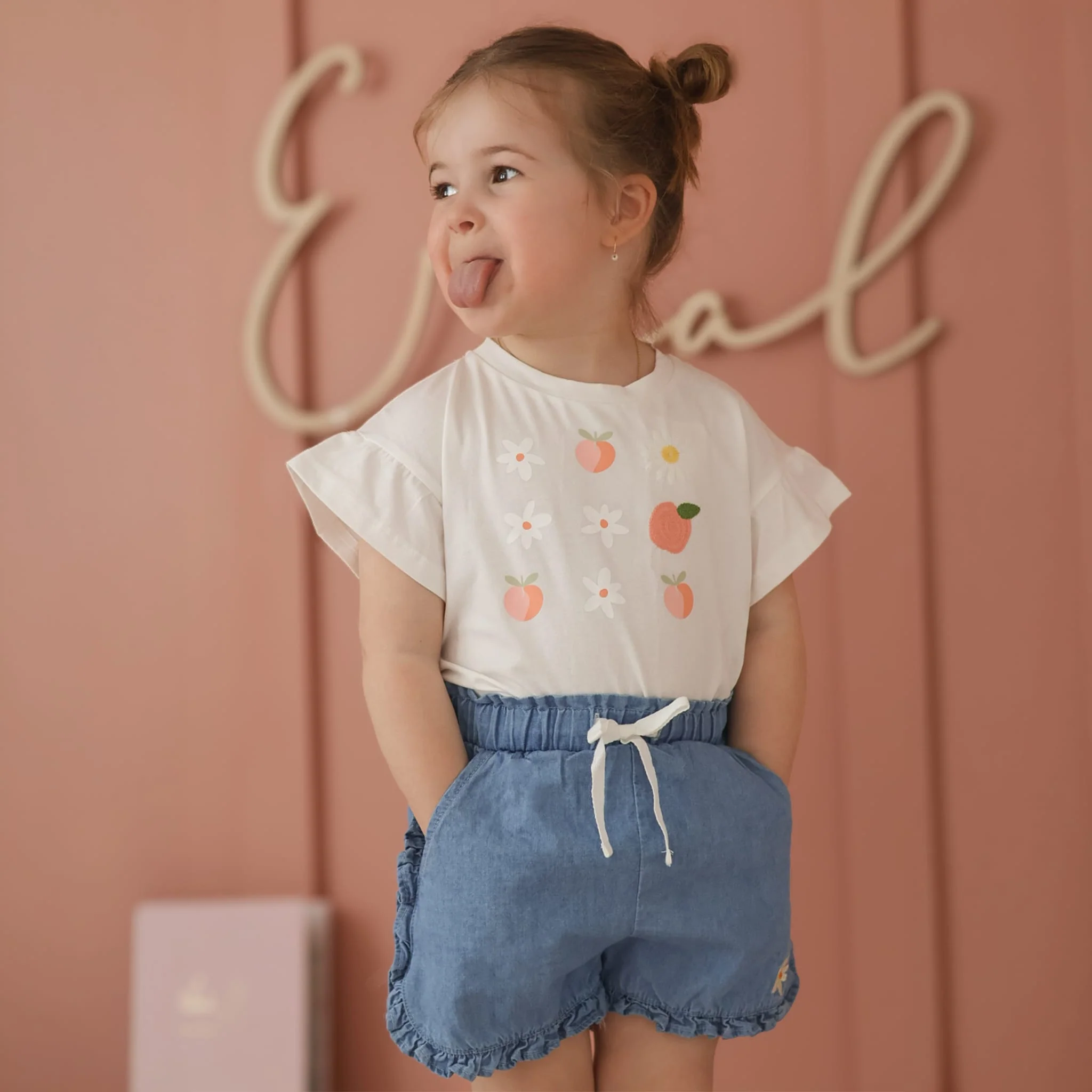 Short Pique-nique Chambray 2-8ans - Image 2