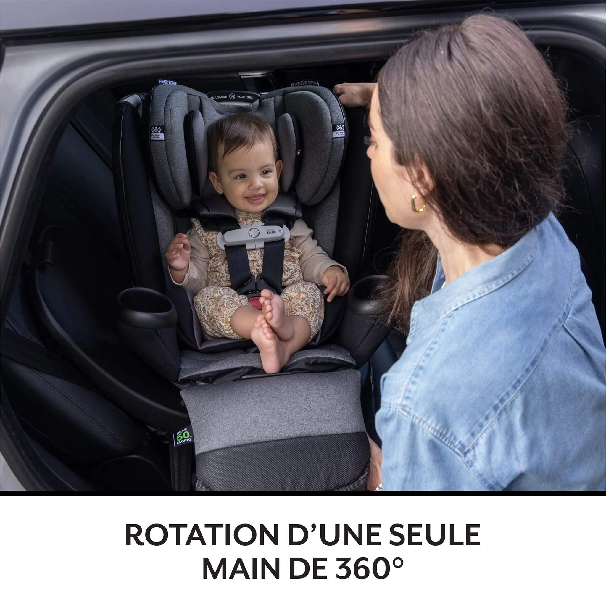 Siège d'Auto Pivotant Evenflo® Gold Revolve360™ Extend - Moonstone - Image 12