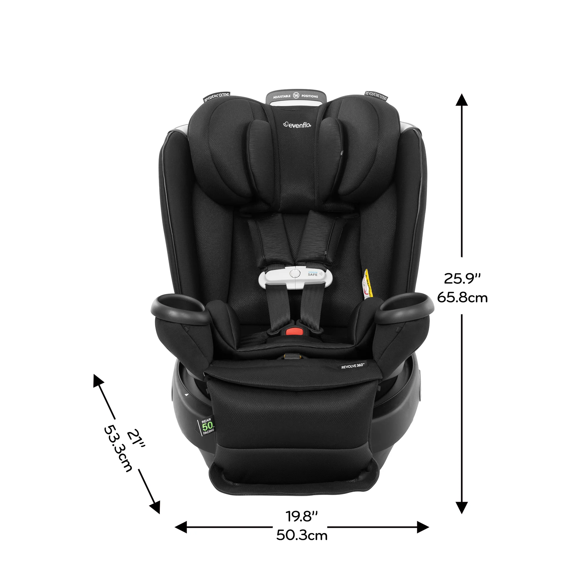 Siège d’auto Rotatif tout-en-un Gold Revolve360 Extend avec SensorSafe - Onyx - Image 11