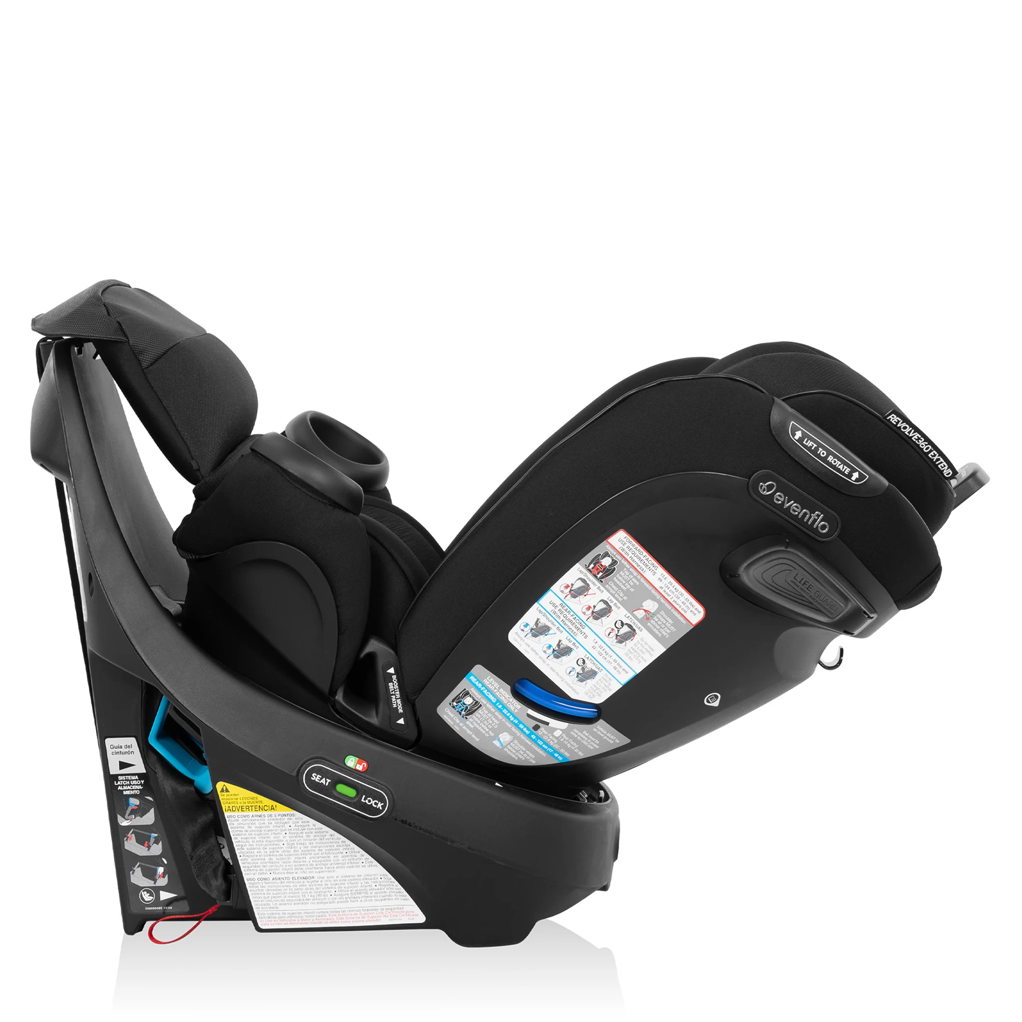 Siège d’auto Rotatif tout-en-un Gold Revolve360 Extend avec SensorSafe - Onyx - Image 7
