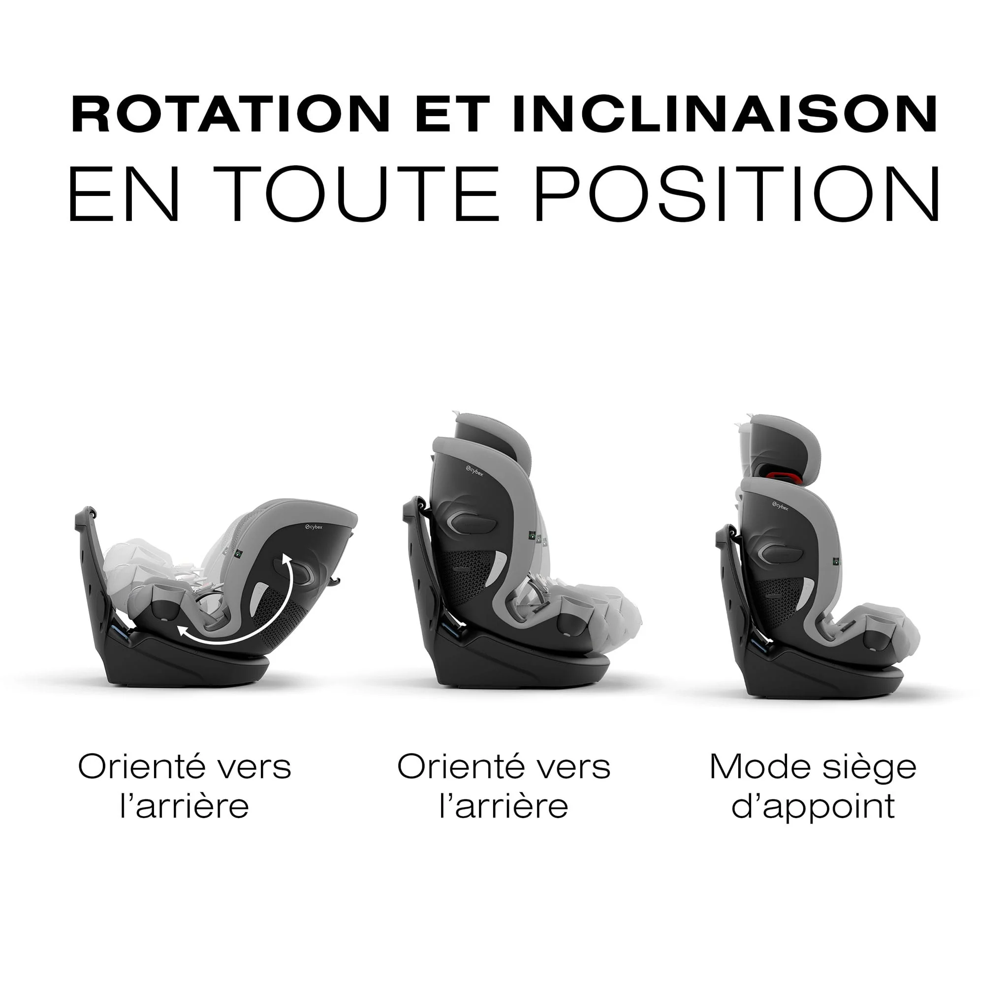Siège d'Auto Callisto G 360 Rotatif - Stone Grey - Image 10