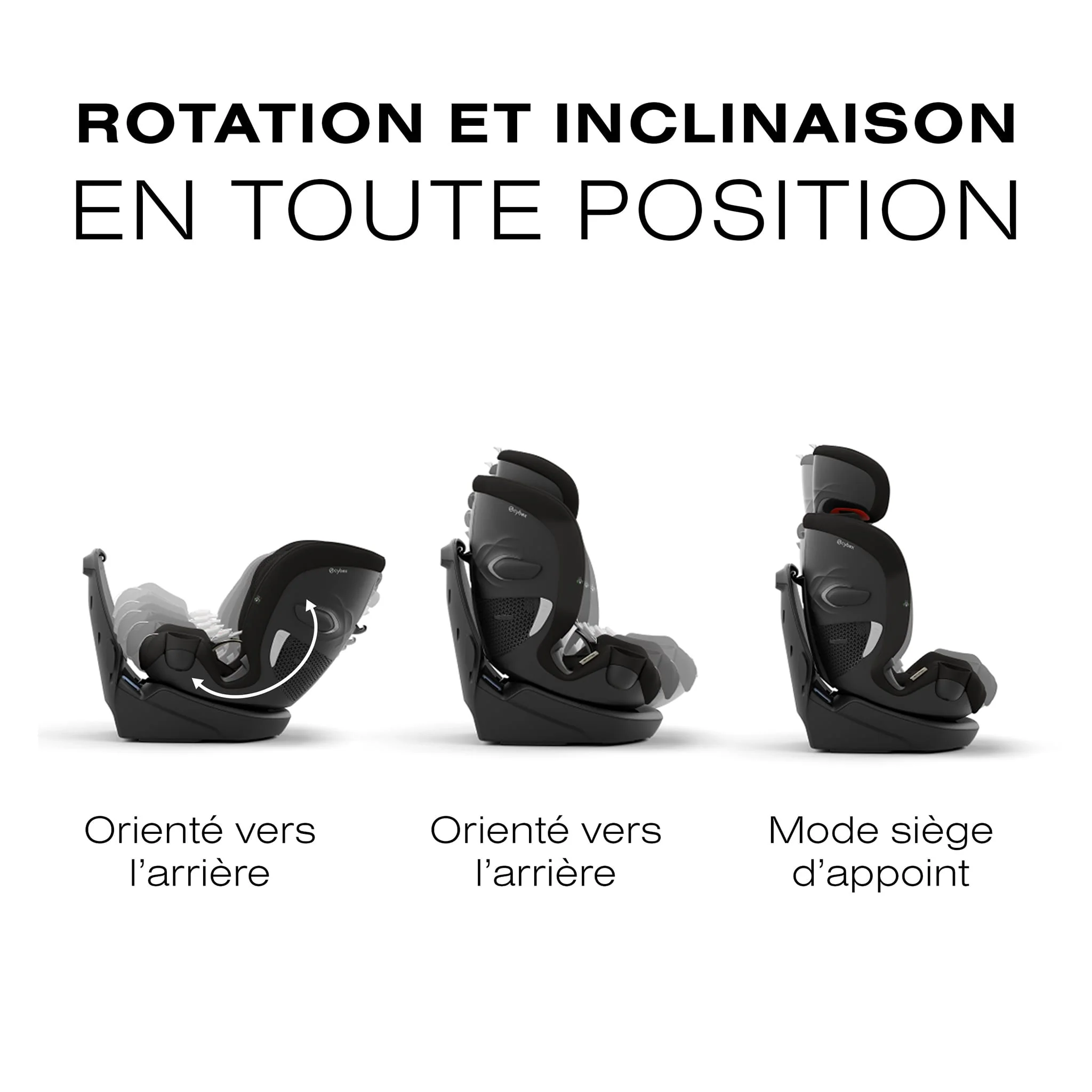 Siège d'Auto Callisto G 360 Rotatif - Moon Black - Image 8