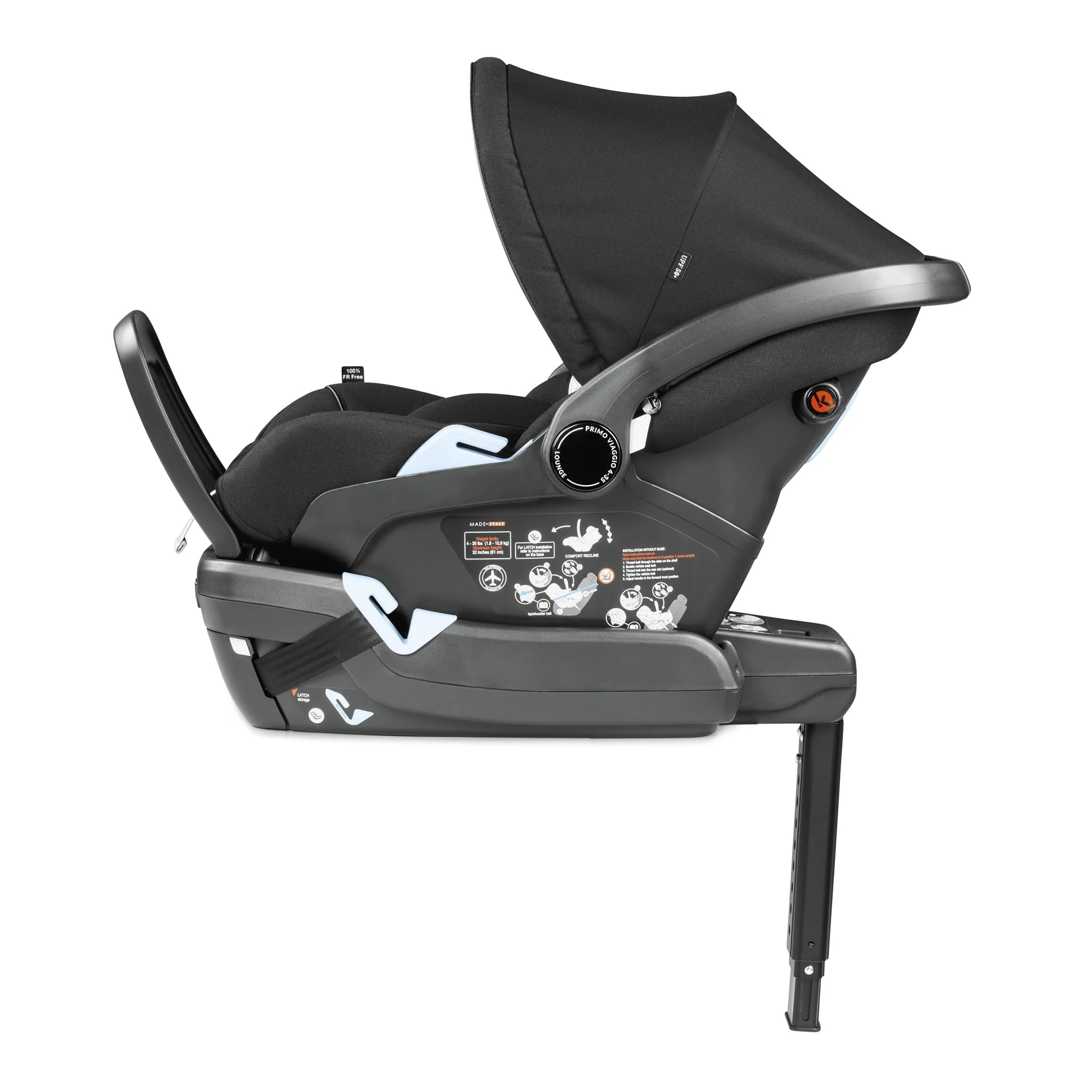 Siège d'Auto Primo Viaggio Lounge 4-35lb - Noir - Image 3