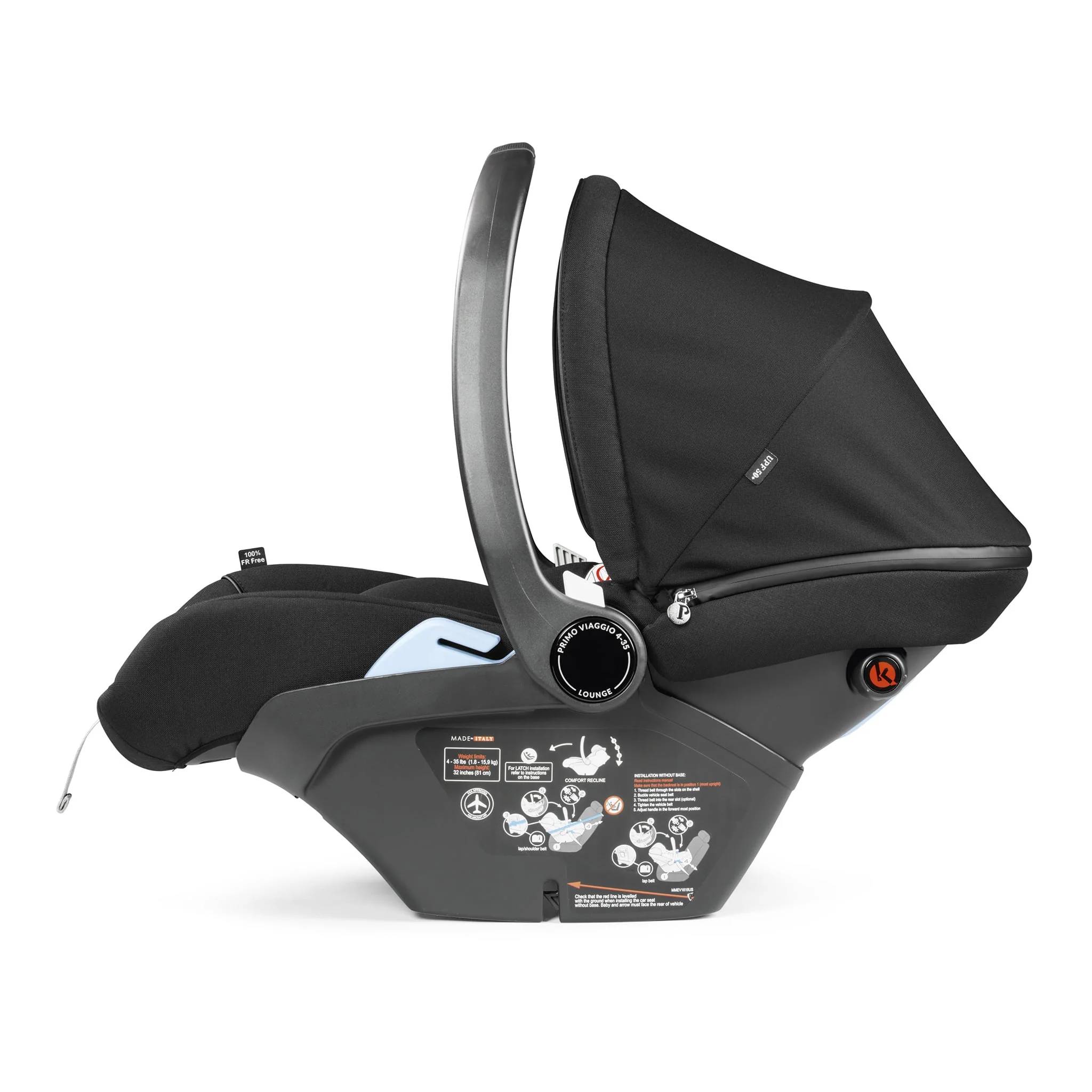 Siège d'Auto Primo Viaggio Lounge 4-35lb - Noir - Image 6
