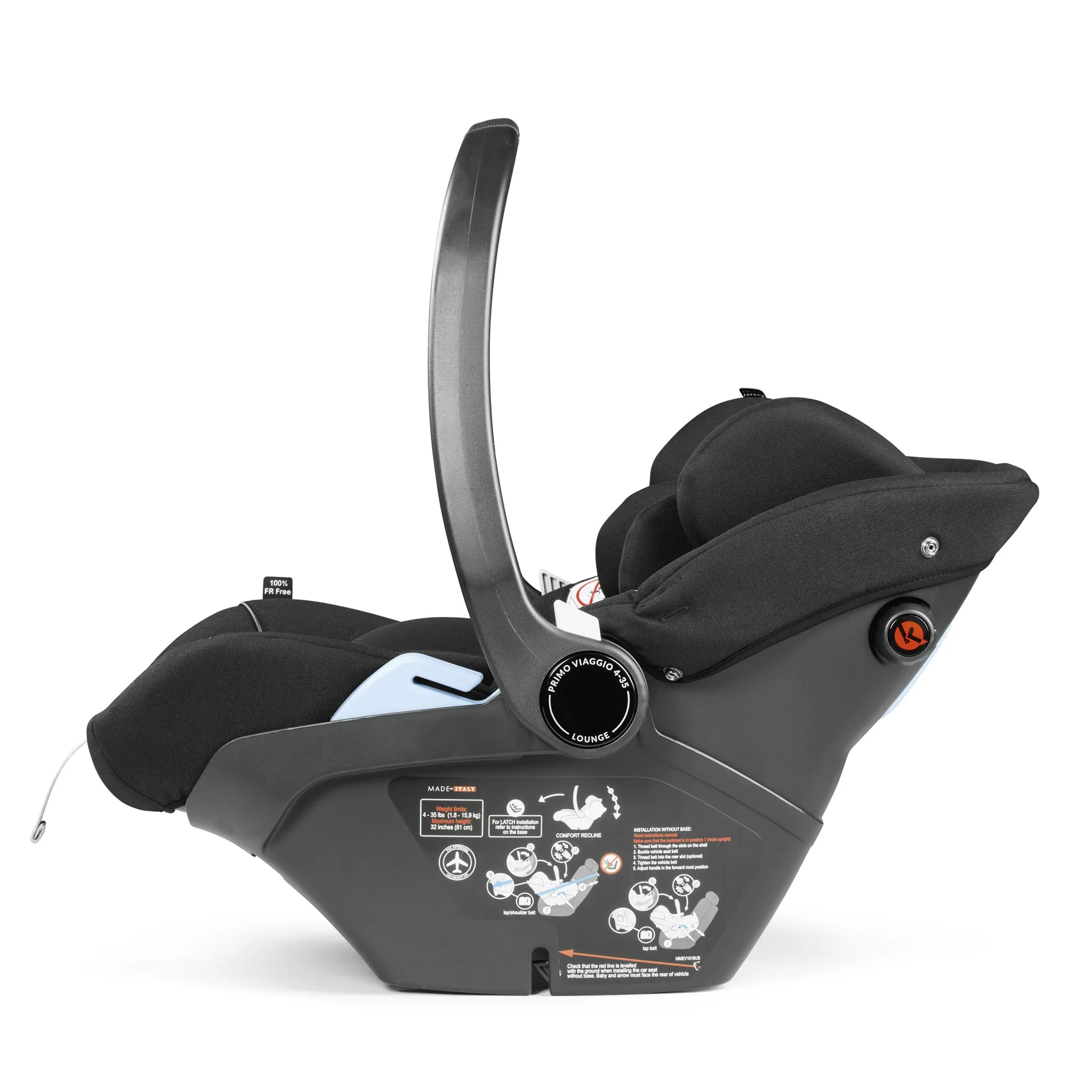 Siège d'Auto Primo Viaggio Lounge 4-35lb - Noir - Image 8