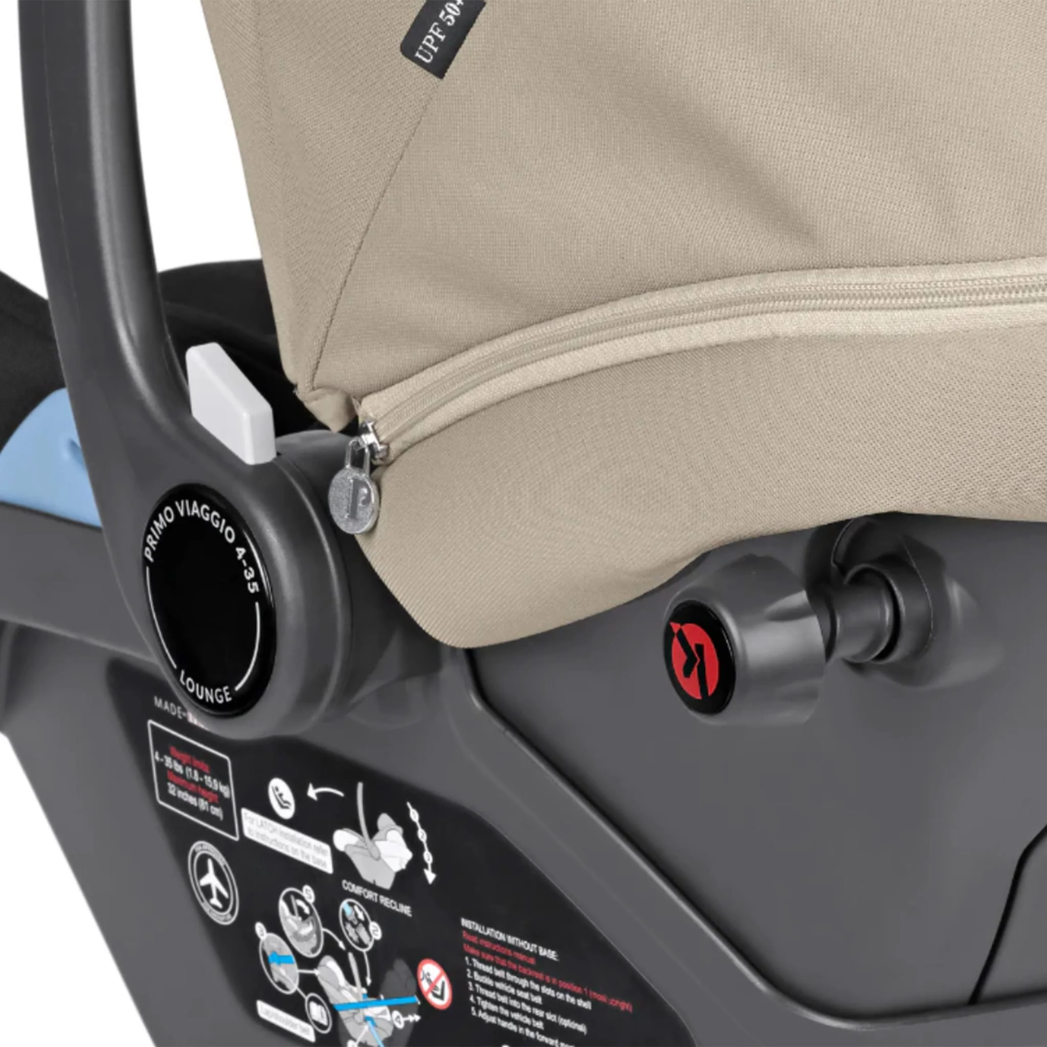 Siège d'Auto Primo Viaggio Lounge 4-35lb - Vanille - Image 7