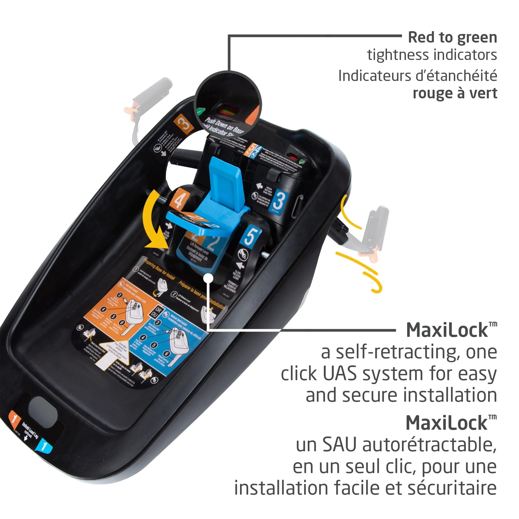 Siège d'Auto Mico Luxe+ - Designer Noir - Image 5