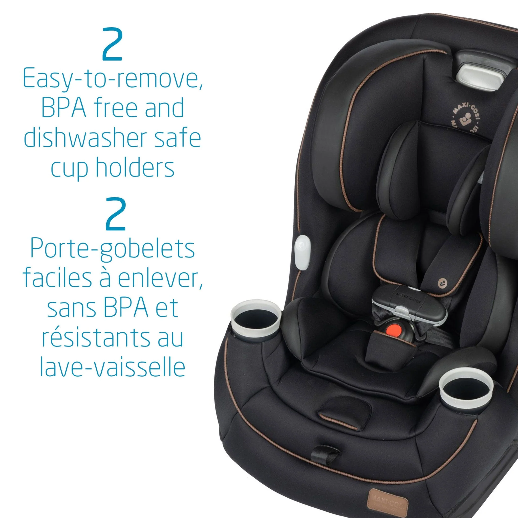 Siège d'Auto Pria All-in-one 4-100lb - Designer Noir - Image 9