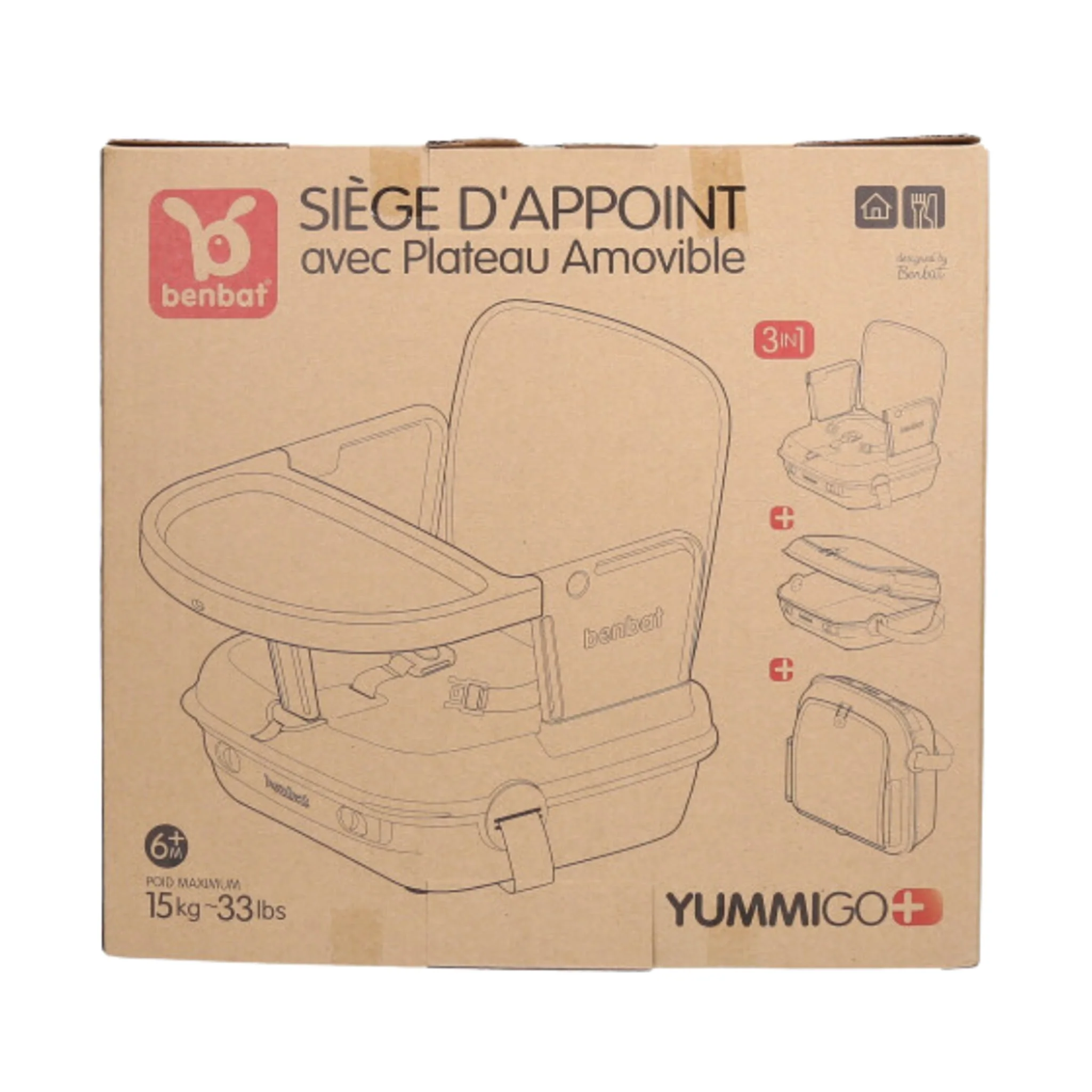 Siège rehausseur YummiGo+ Feed & Go – Beige Cachemire - Image 7