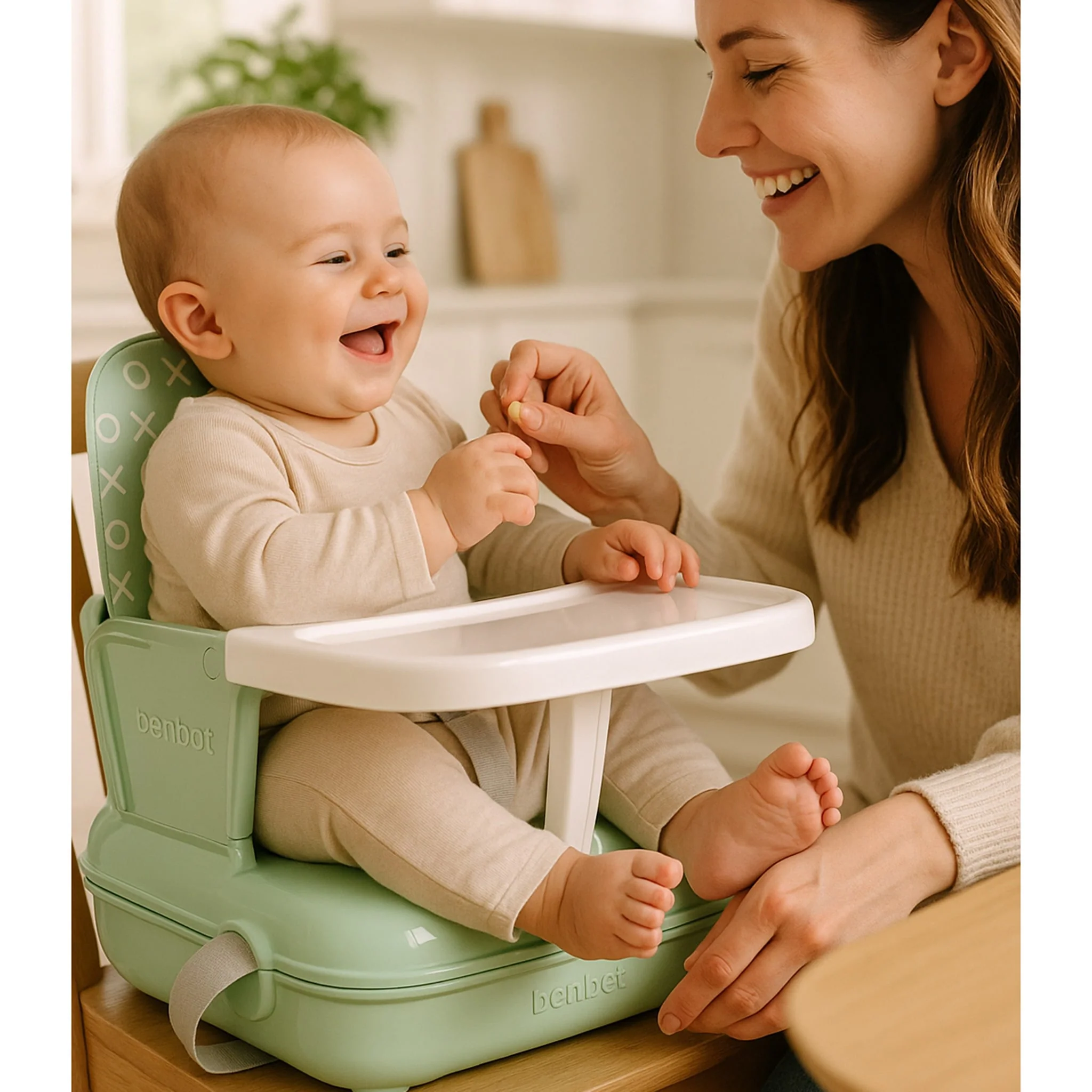 Siège rehausseur YummiGo+ Feed & Go – Vert Sauge - Image 7