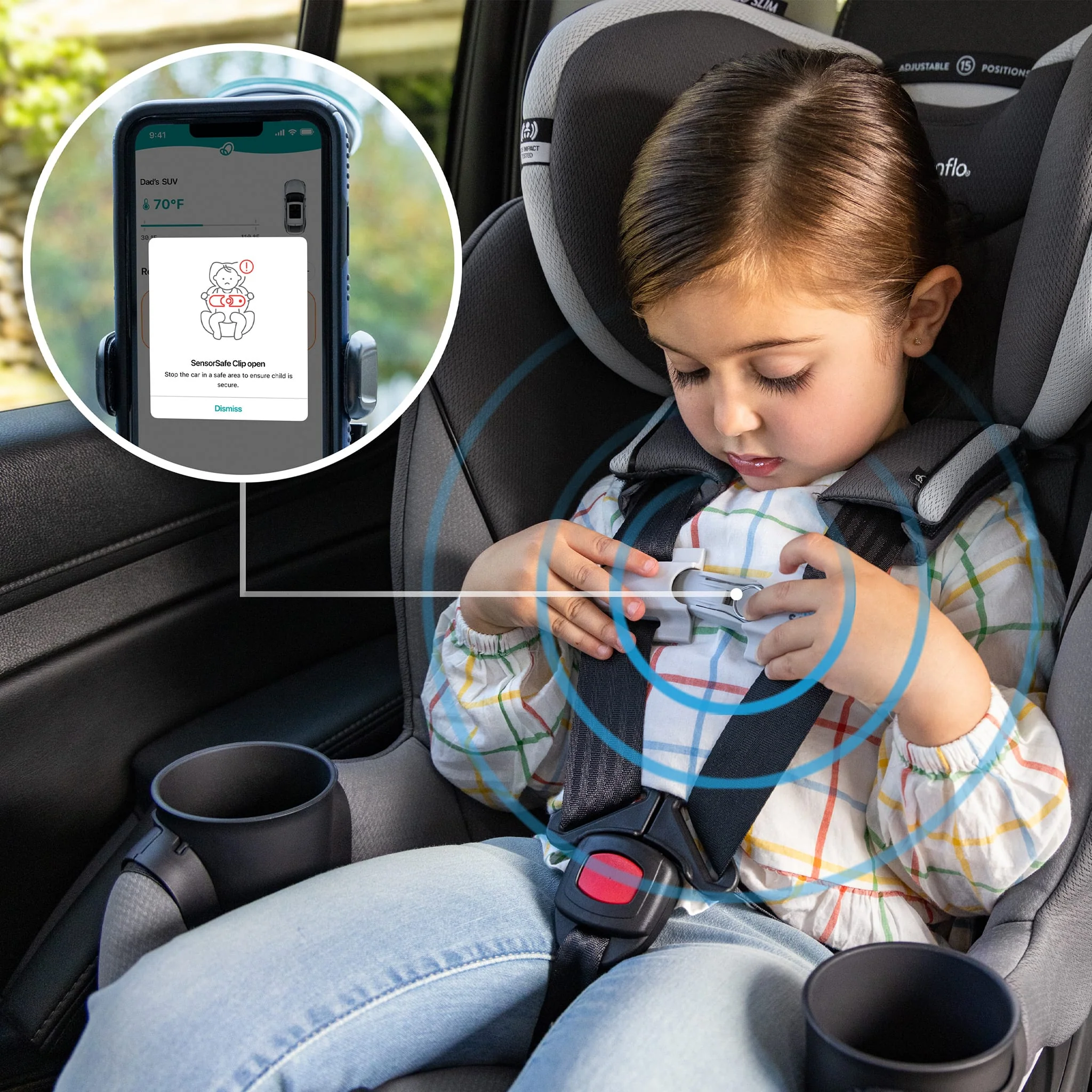 Siège d’Auto Gold Revolve360™ Slim 2-en-1 Rotatif avec SensorSafe™ - Pearl - Image 11
