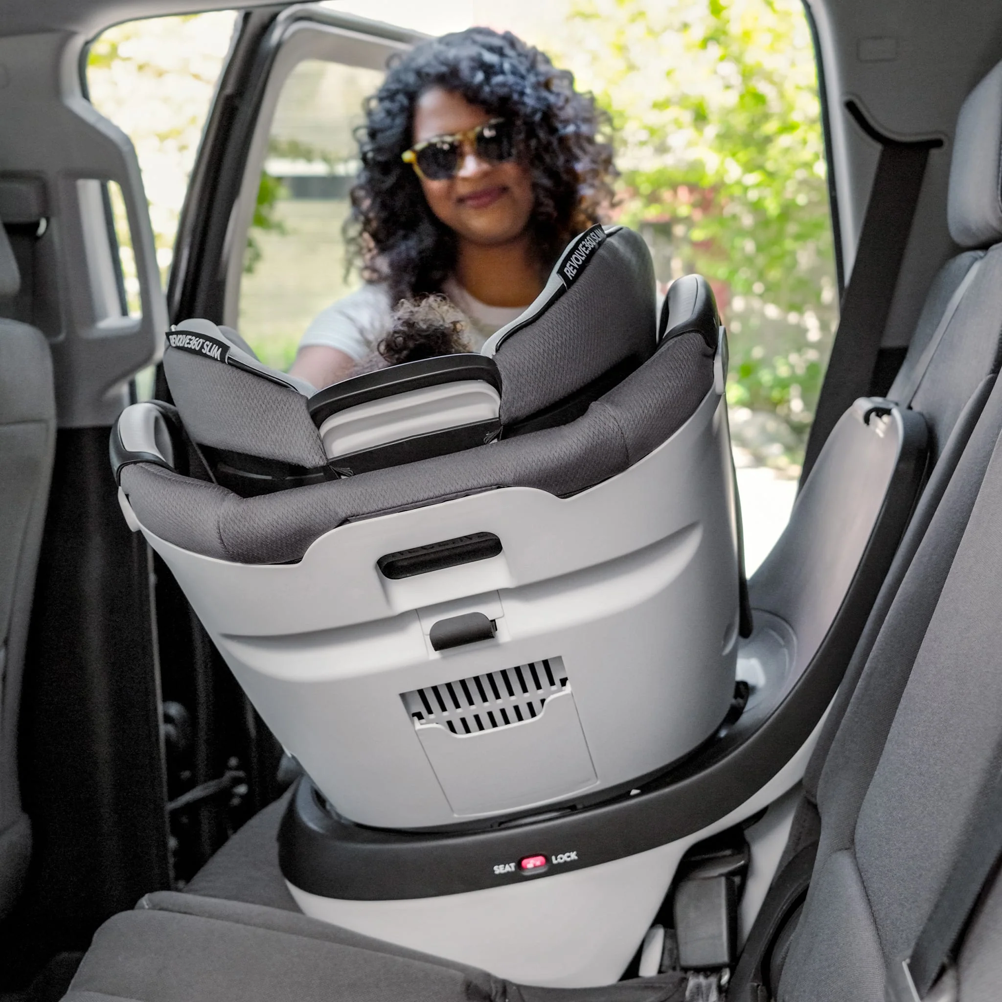 Siège d’Auto Gold Revolve360™ Slim 2-en-1 Rotatif avec SensorSafe™ - Pearl - Image 8