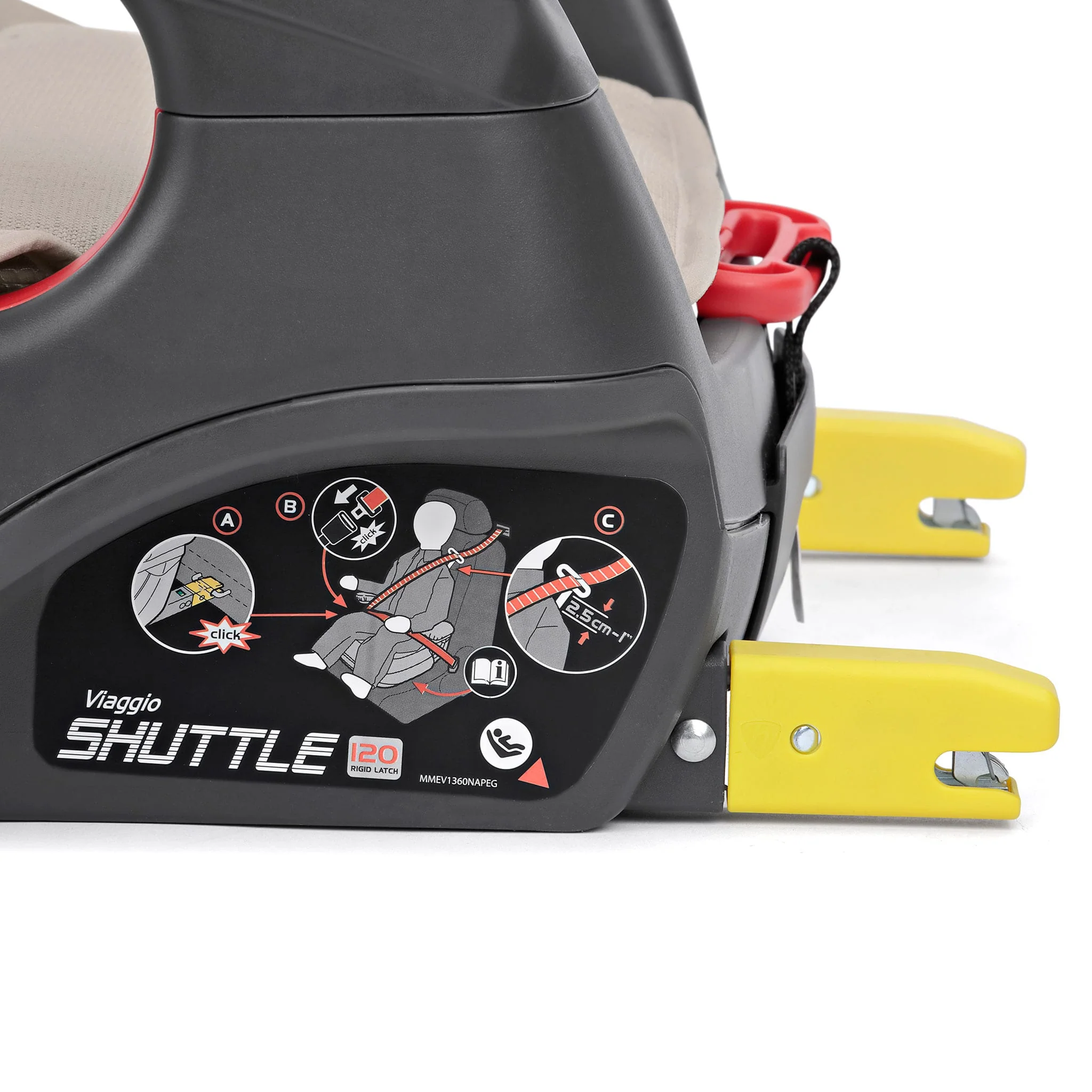 Siège d'Appoint Rehausseur Viaggo Shuttle 120lb - Astral - Image 5
