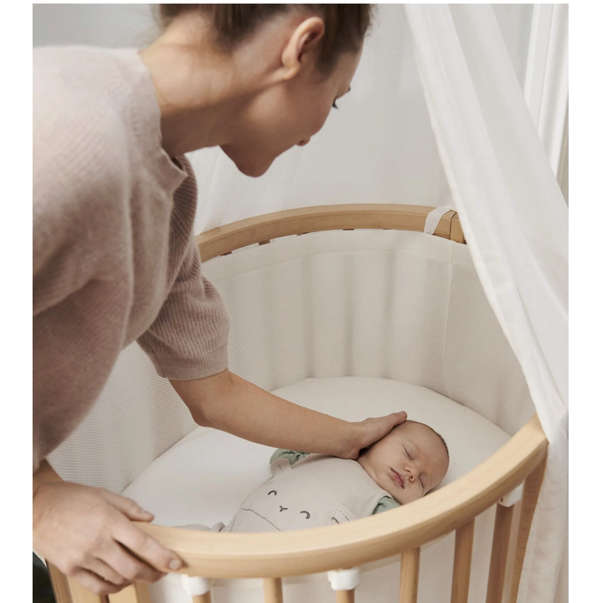 Mini Couchette Stokke® Sleepi™ V3 avec Matelas - Naturel - Image 12