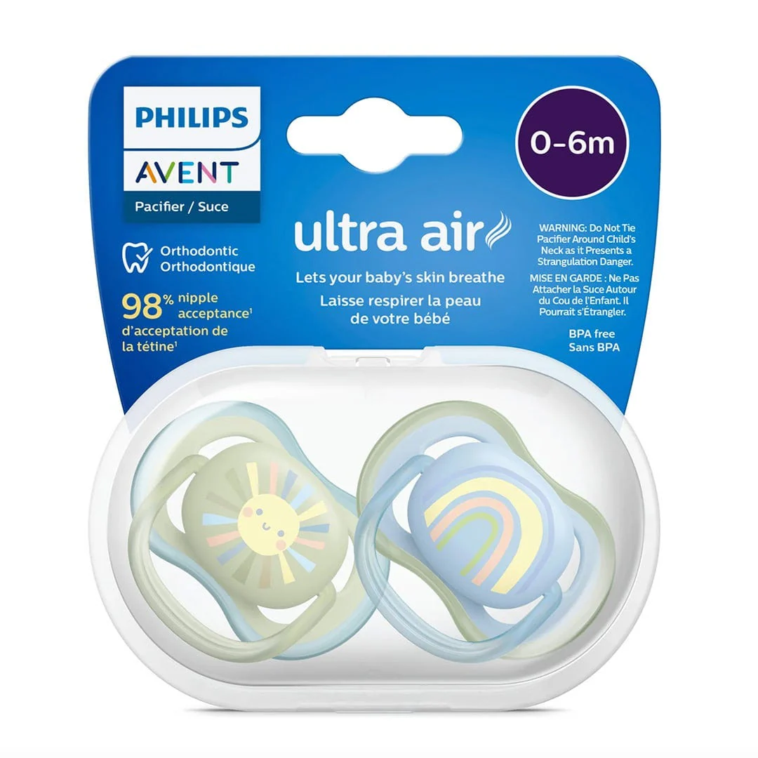 Suce Ultra Air 0-6 mois Soleil Souriant / Arc-en-ciel Bleu (2) - Image 4