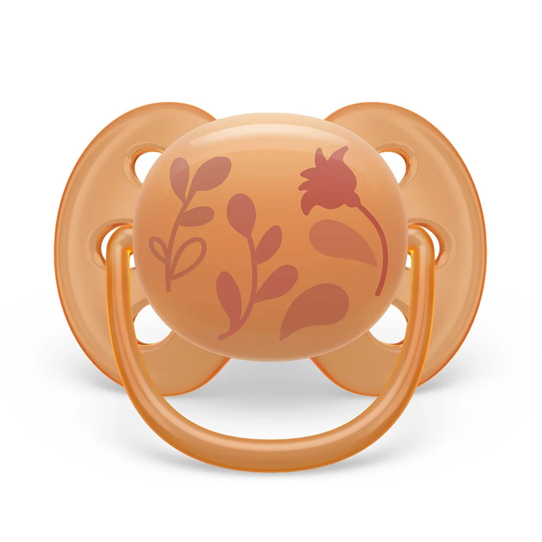 Suce Ultra Douce 6-18 mois Chiot Violet / Feuilles Orange (2) - Image 2