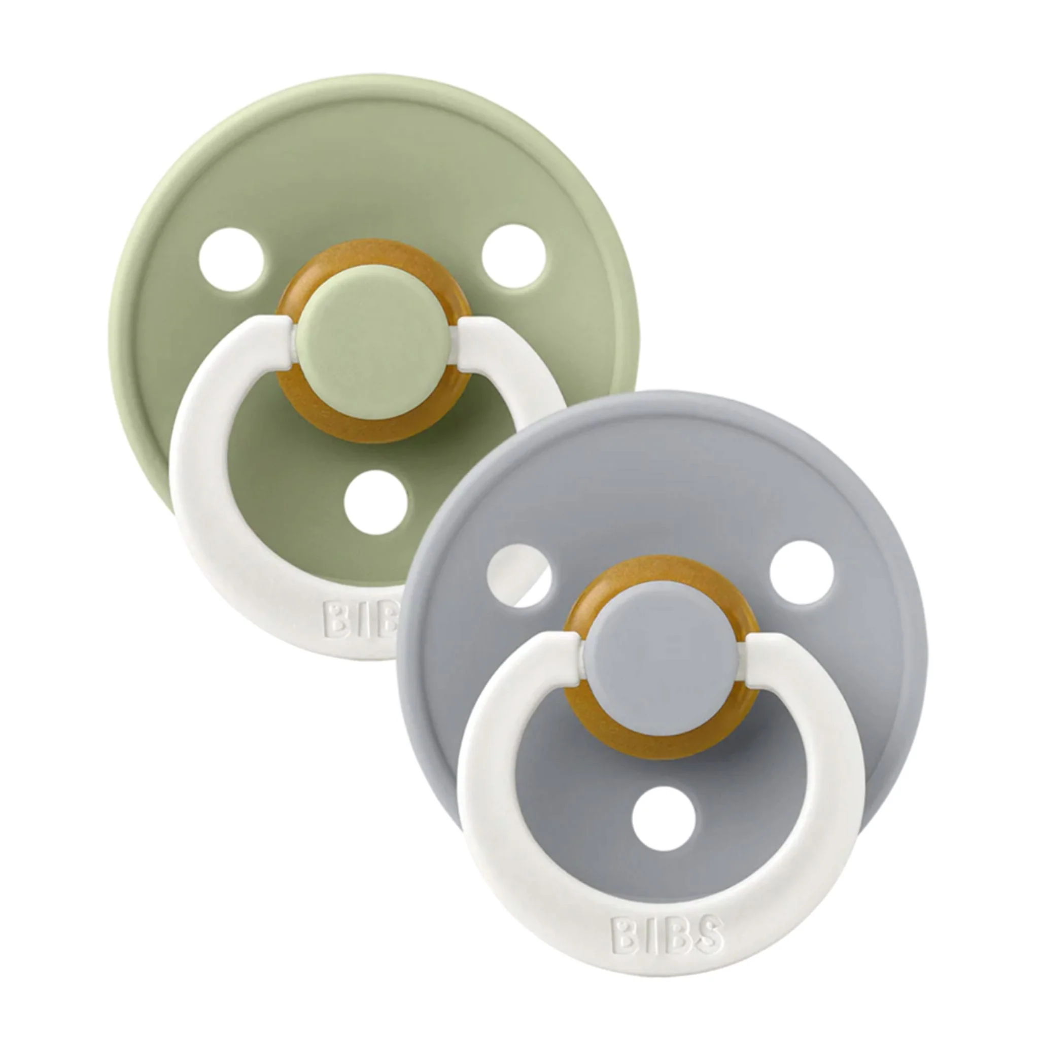 Suce Bibs (2) 18-36mois - Glow Sauge / Nuage (Grandeur 3)