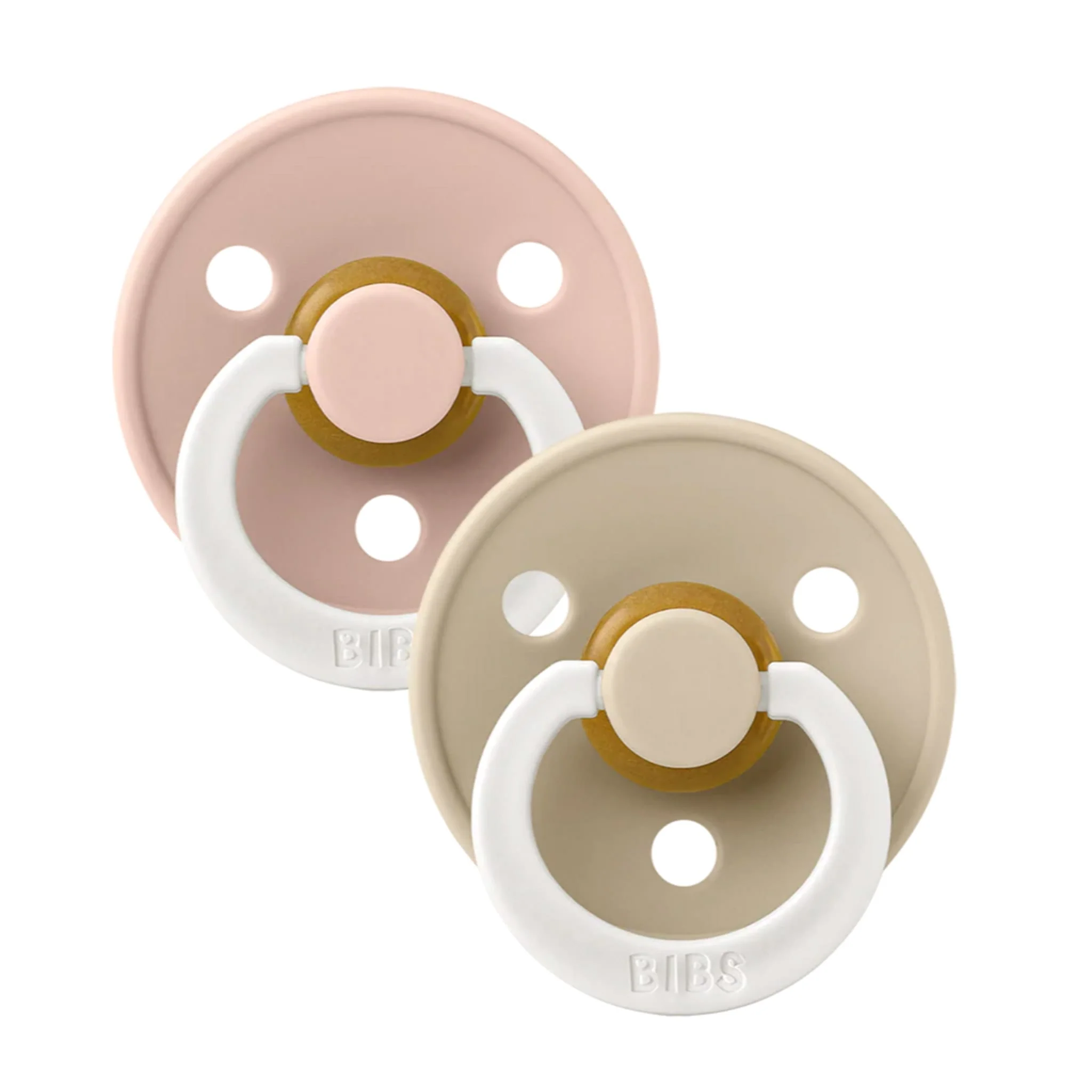 Suce Bibs (2) 6-18mois  - Glow Rose Ivoire (Grandeur 2)
