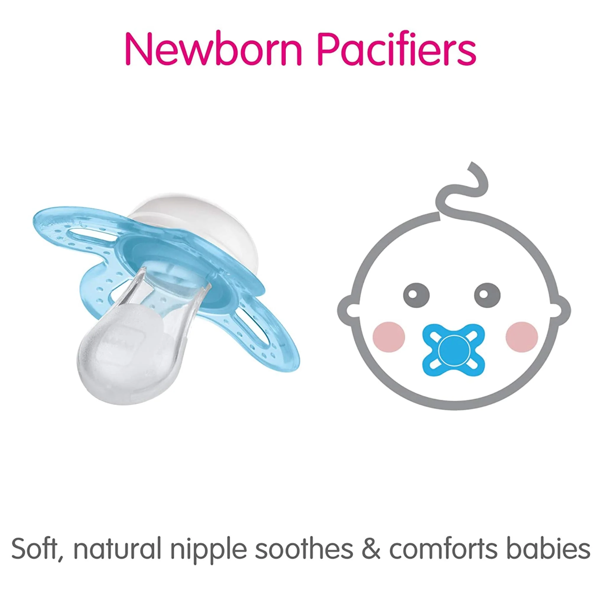 Suce Anatomique  Nouveau-N (2) - Rose - Image 3