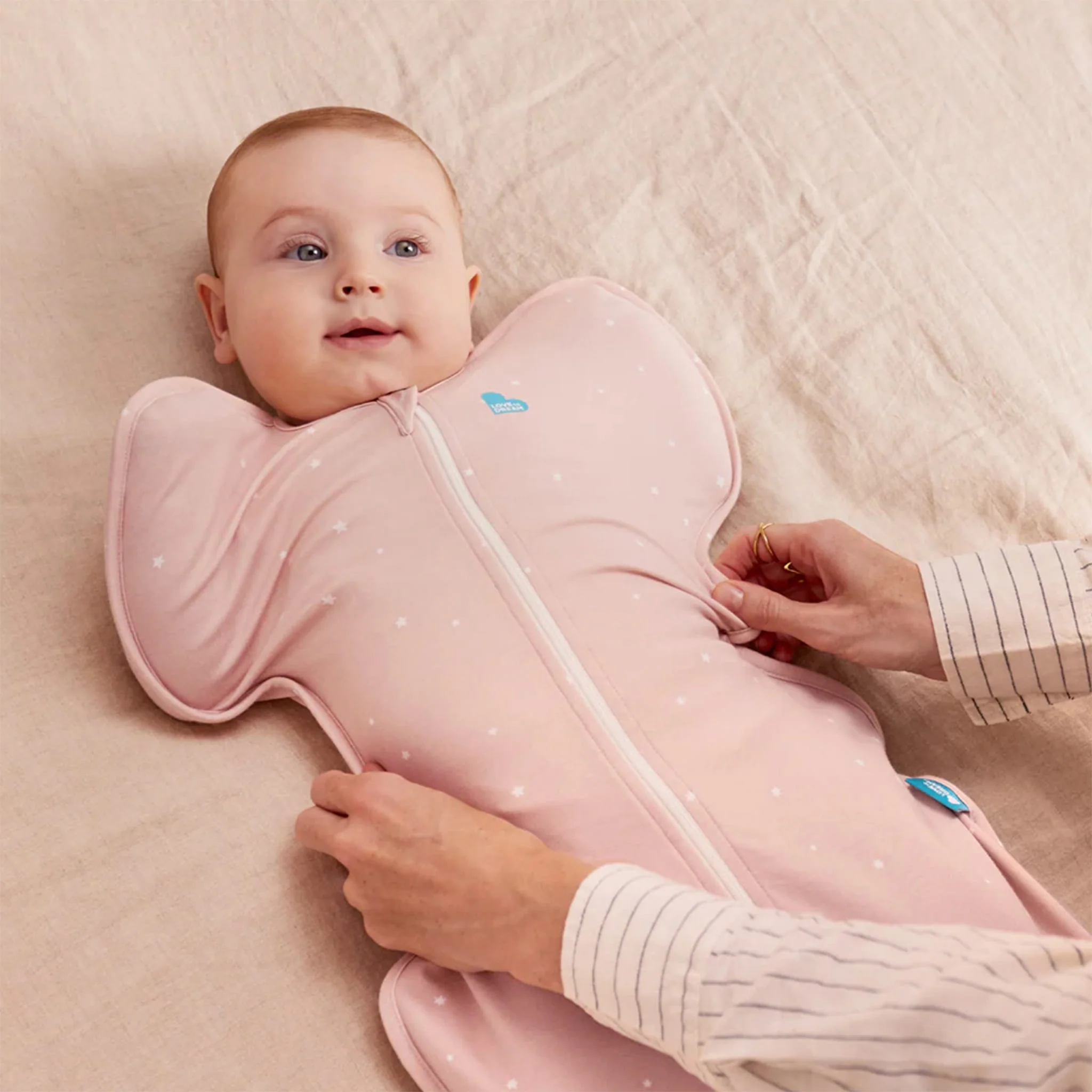 Swaddle Up Original Nouveau-Né 5-8.5lb - Rose Étoilé - Image 7