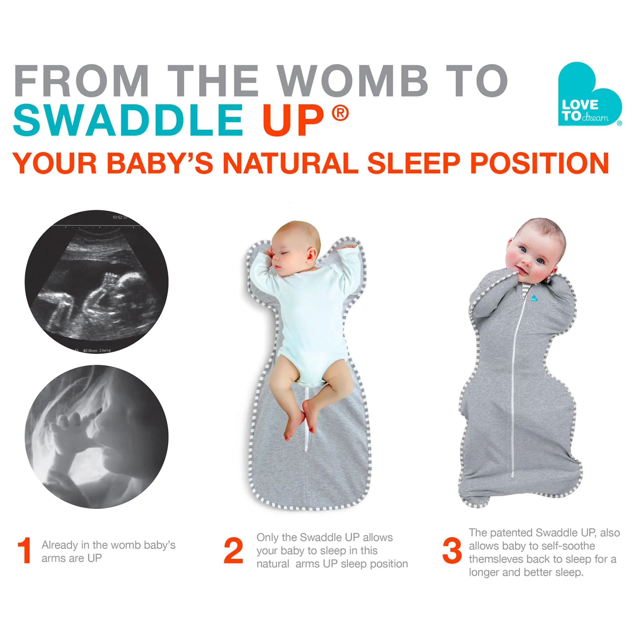 Swaddle Up Original Medium 13-19lb - Gris - Image 11